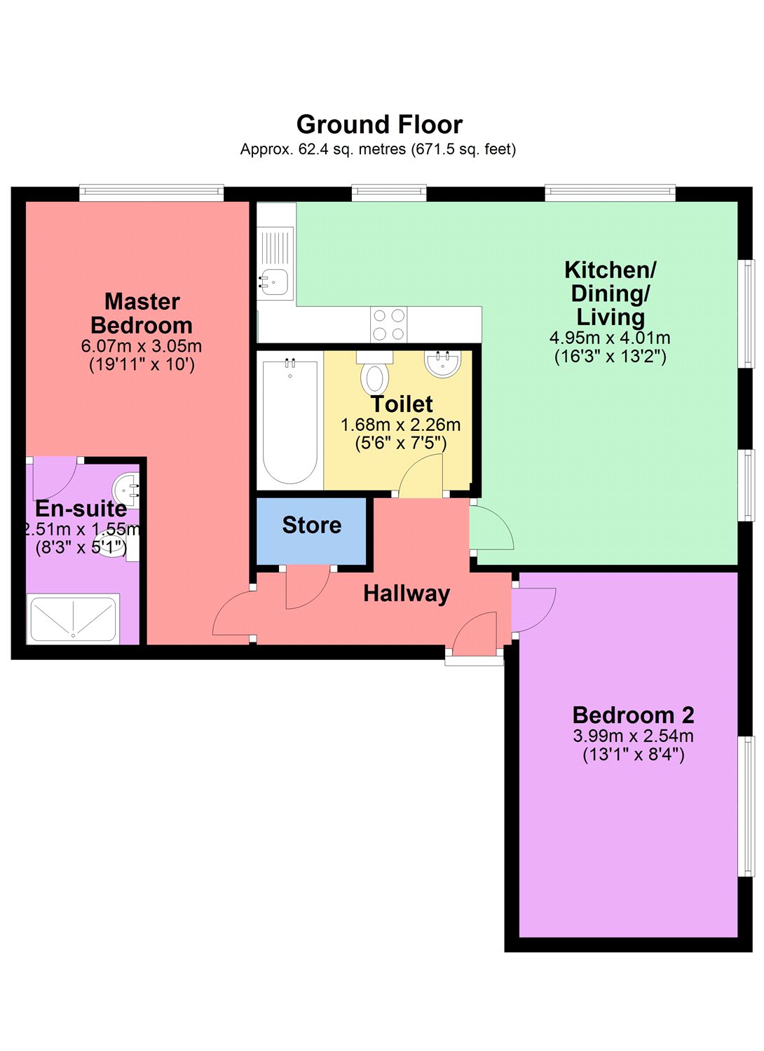 2 Bedrooms Flat for sale in Beall Court, 2A Dodd Road, Watford, Hertfordshire WD24