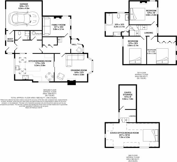 4 Bedrooms Detached house for sale in Weydown Lane, Guildford GU2