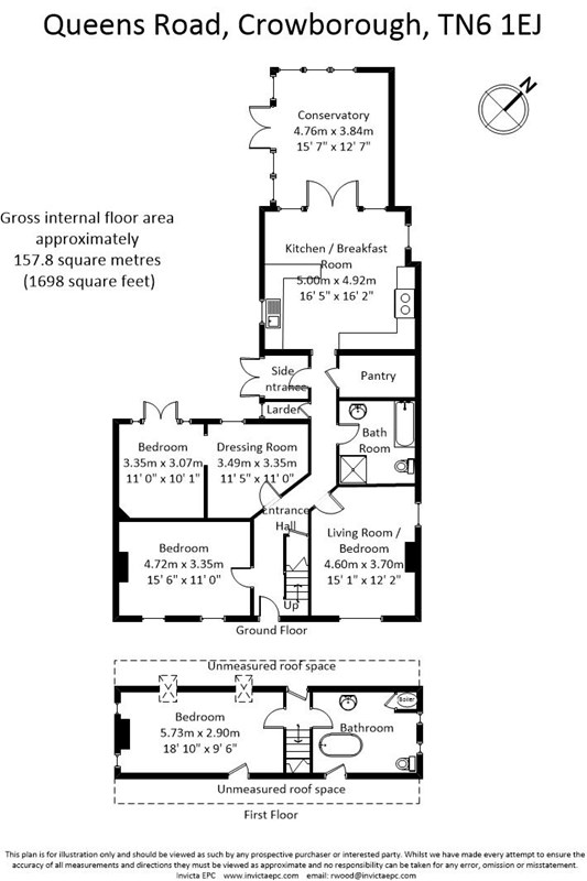 3 Bedrooms Bungalow for sale in St. Johns Road, St. Johns, Crowborough TN6