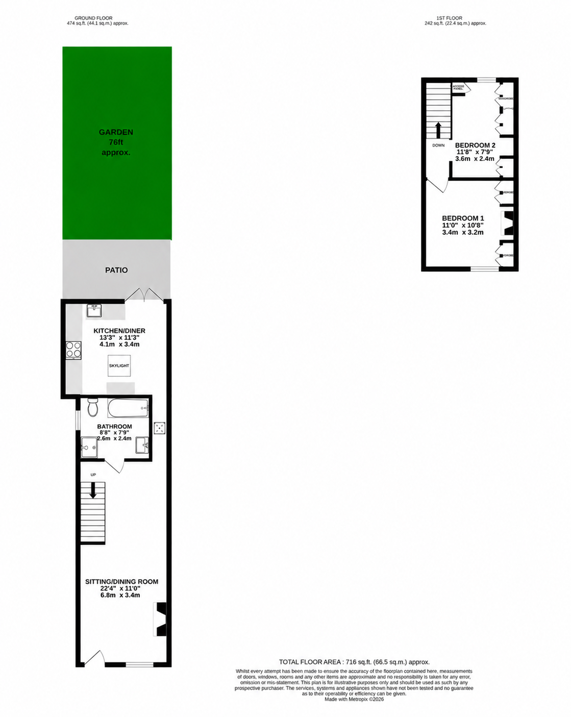 James Cottages,3, Eynsford Road, Swanley floorplan