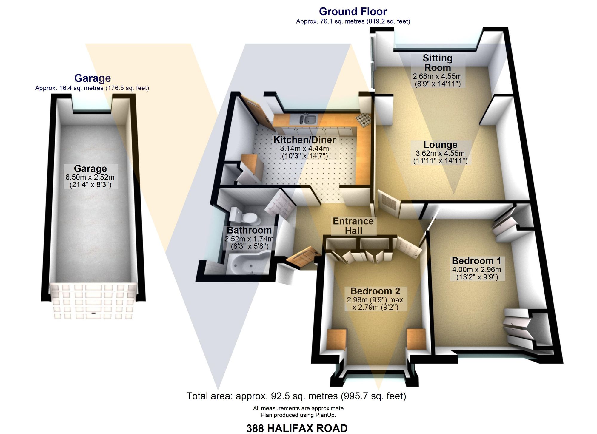 388 Halifax Road, Sheffield floorplan