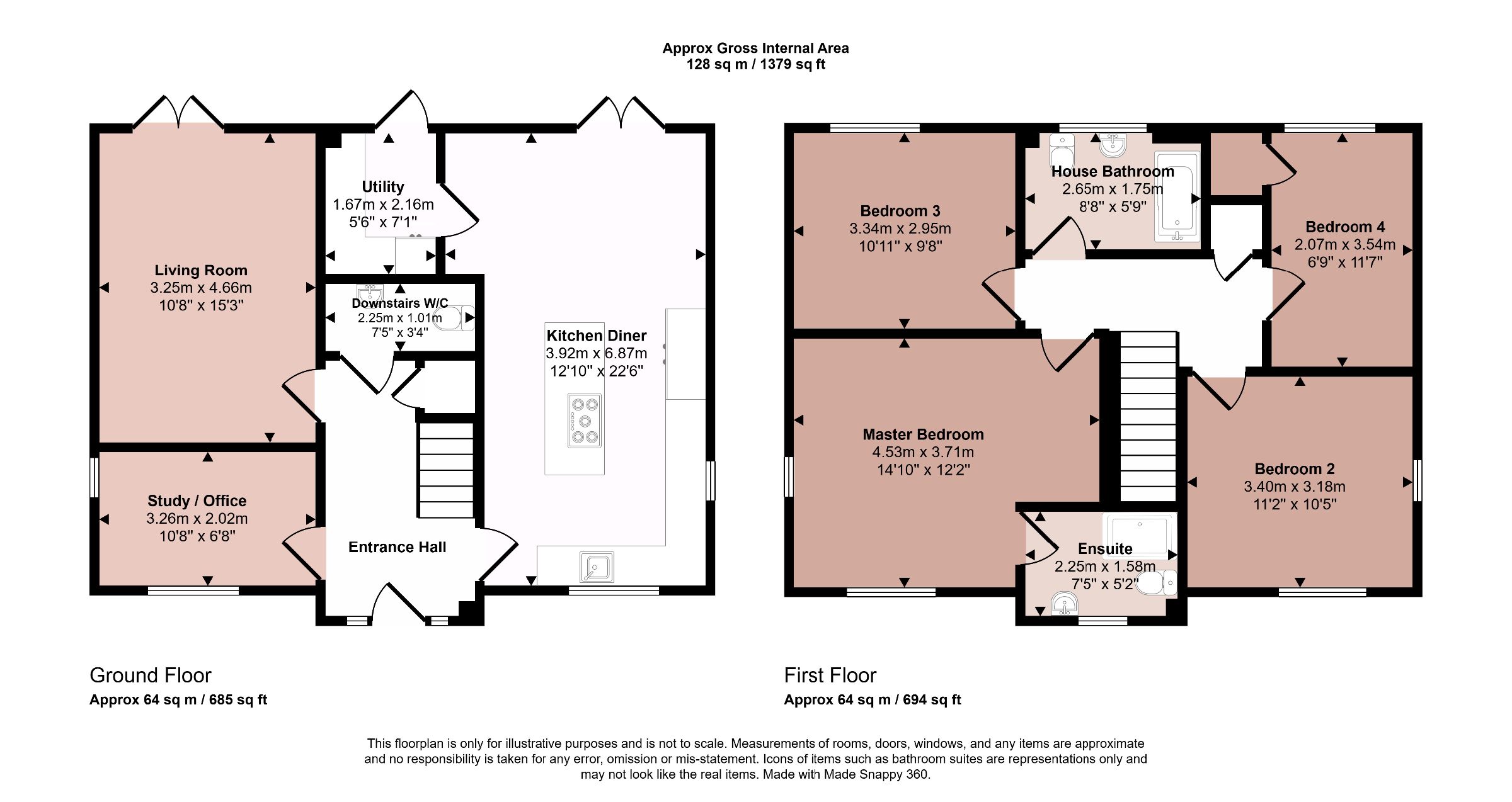 23 Evesham Place, Kirby Hill, York floorplan