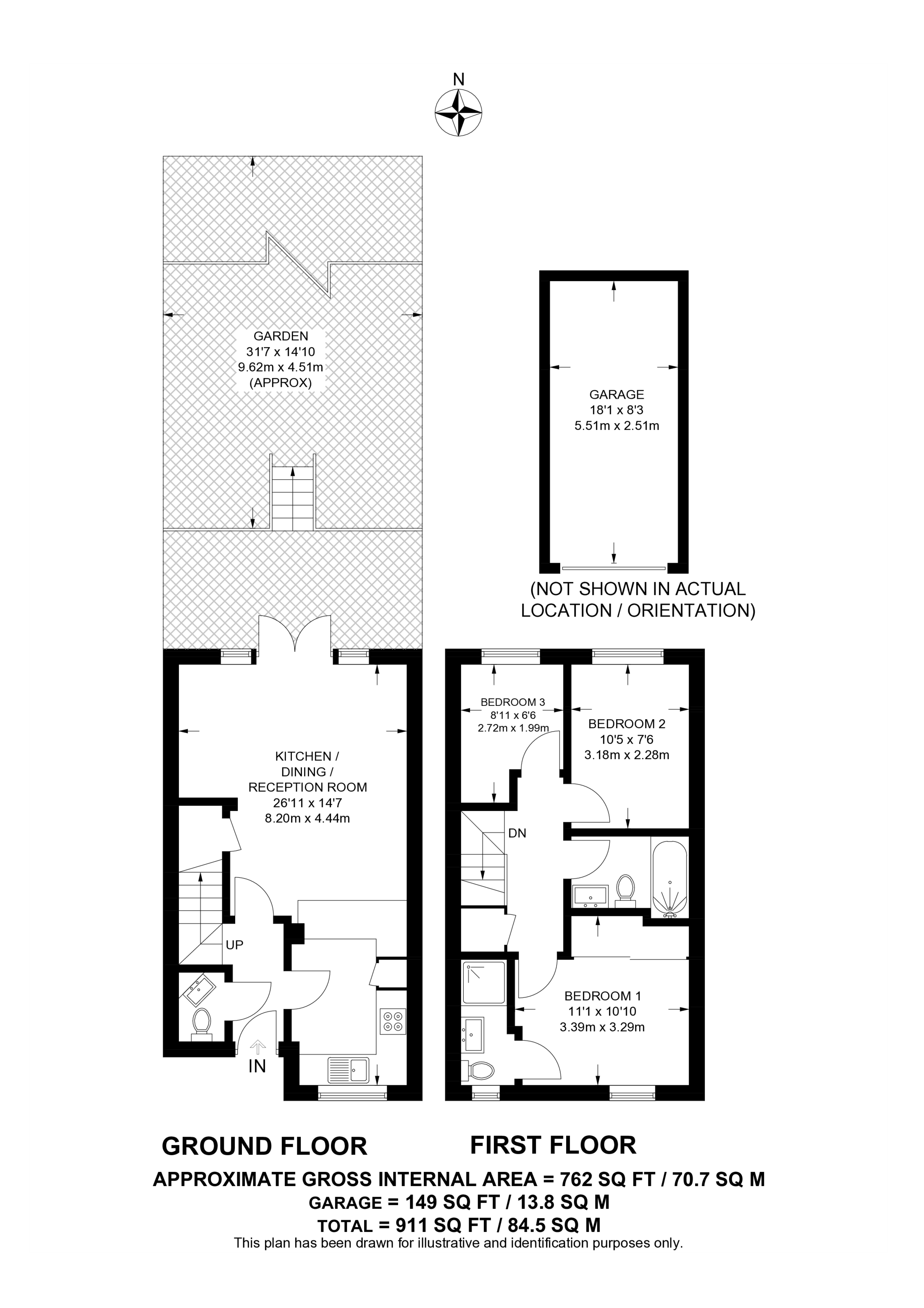 Montague Hall Place, Bushey floorplan