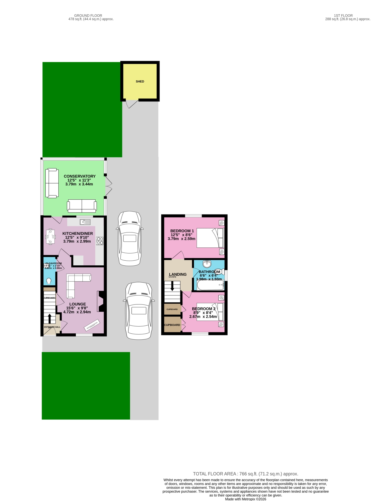 21, Charnwood Close, Hull floorplan