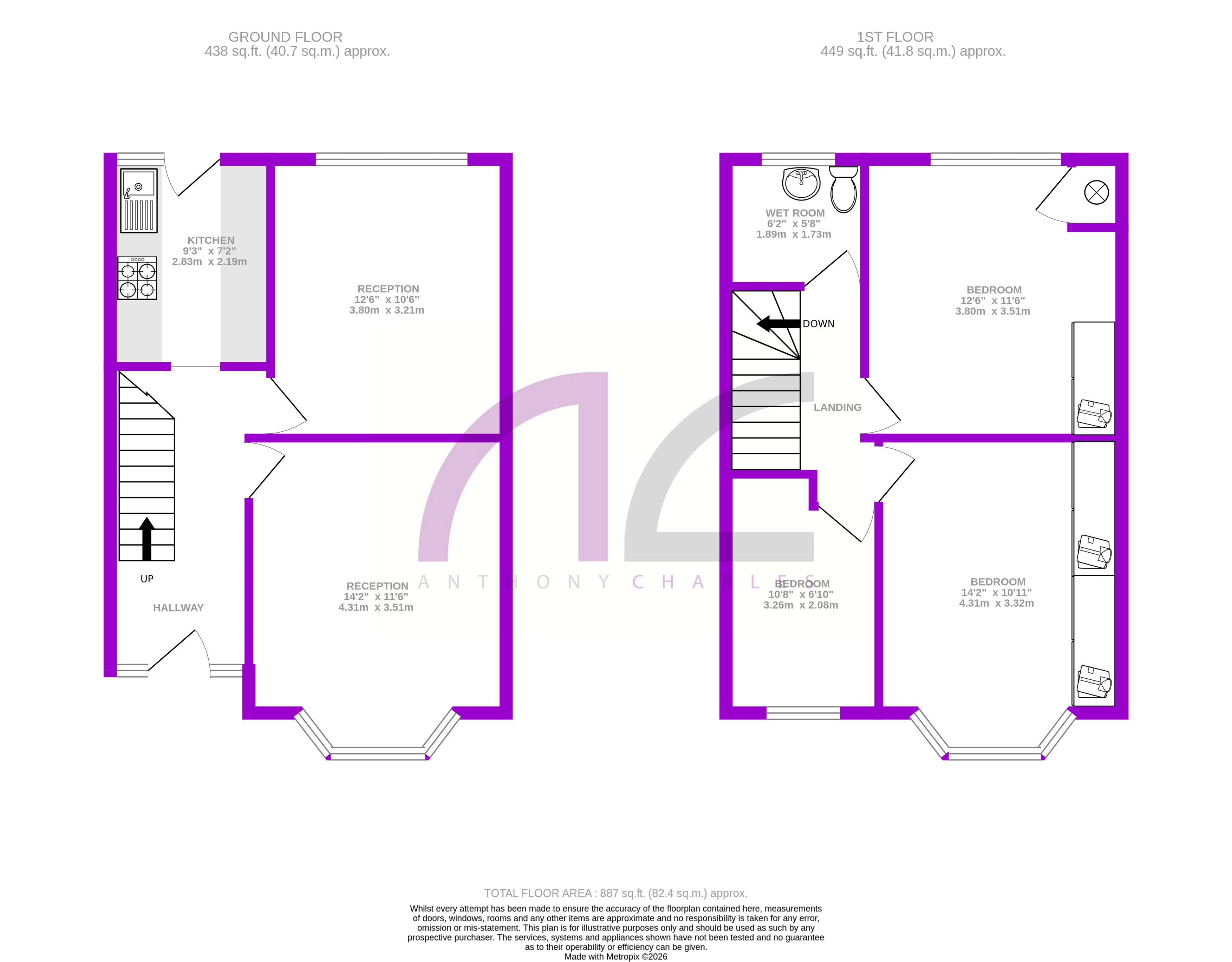 63, Coles Green Road, London floorplan
