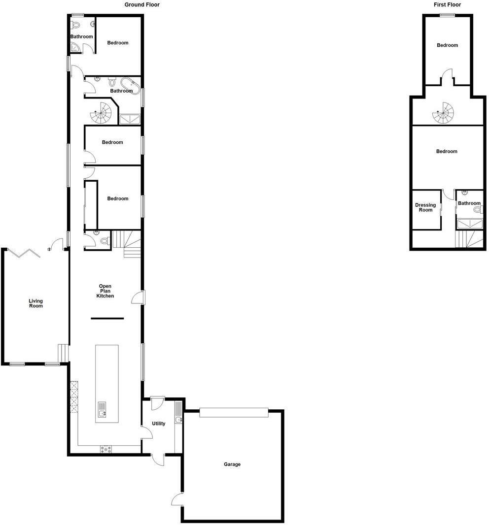 The Barn, Gledrid Farm, Gledrid, Chirk floorplan