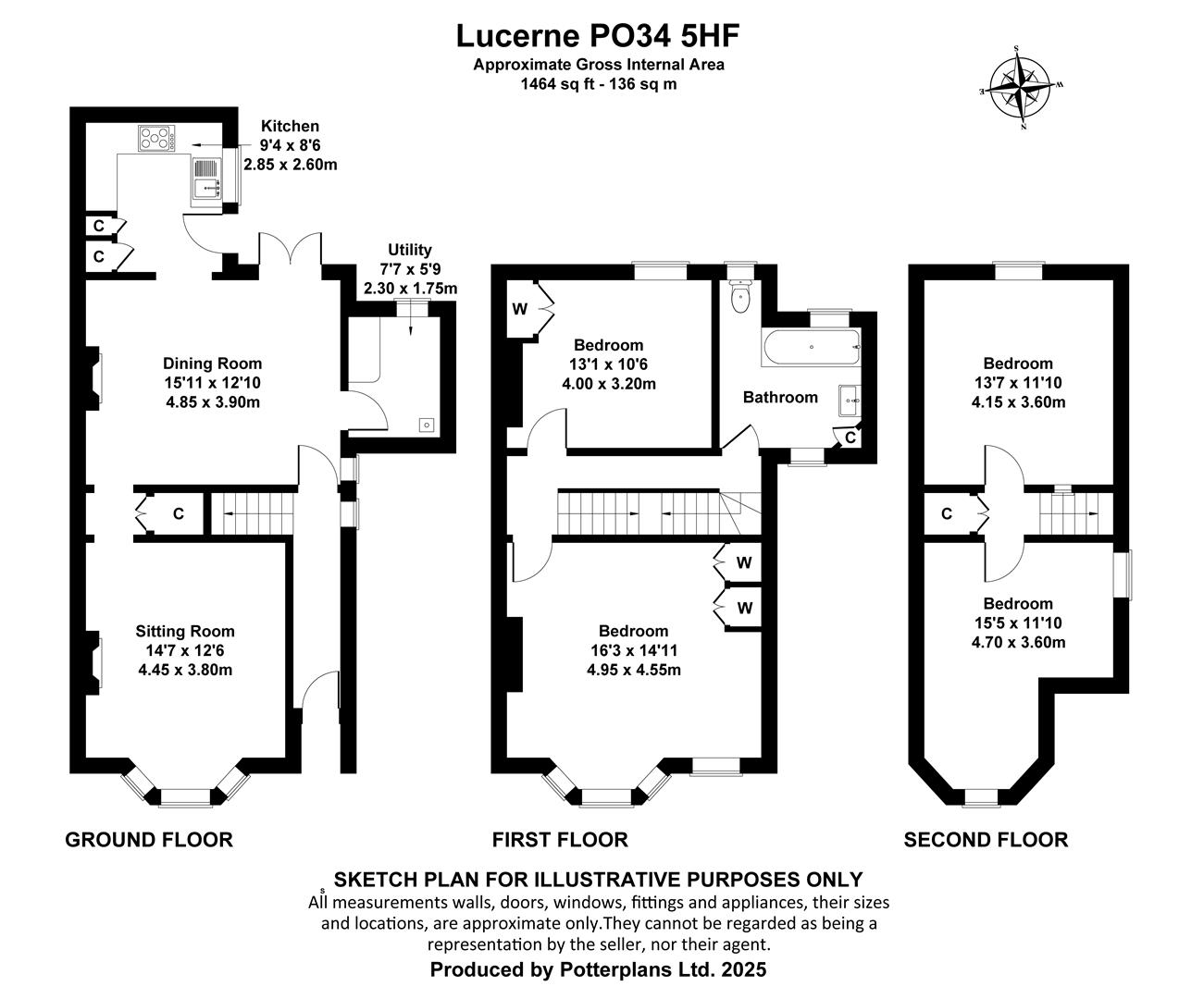 Lucerne, Fairy Road, Seaview floorplan