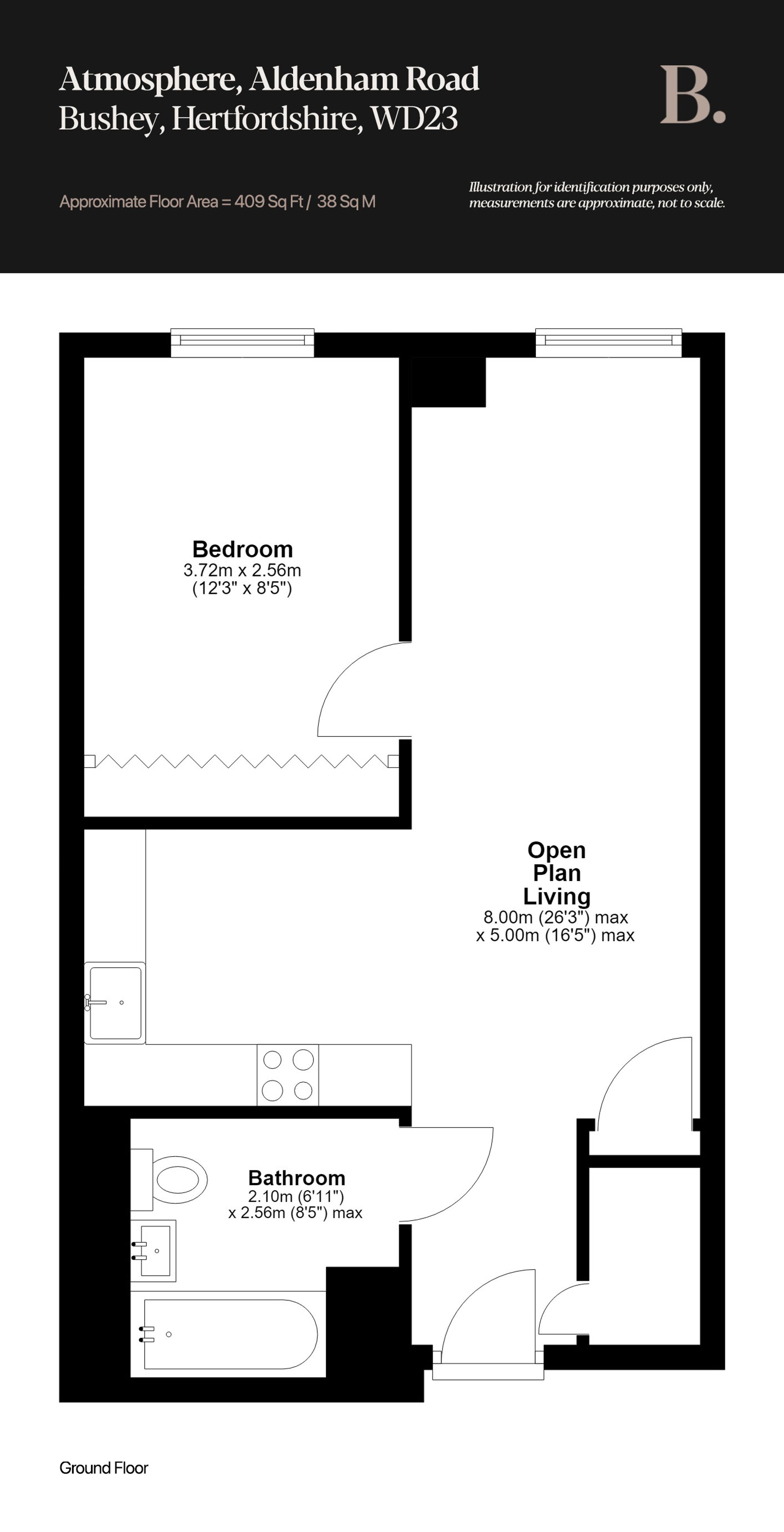 Apt 15, 77 Aldenham Road, Bushey floorplan
