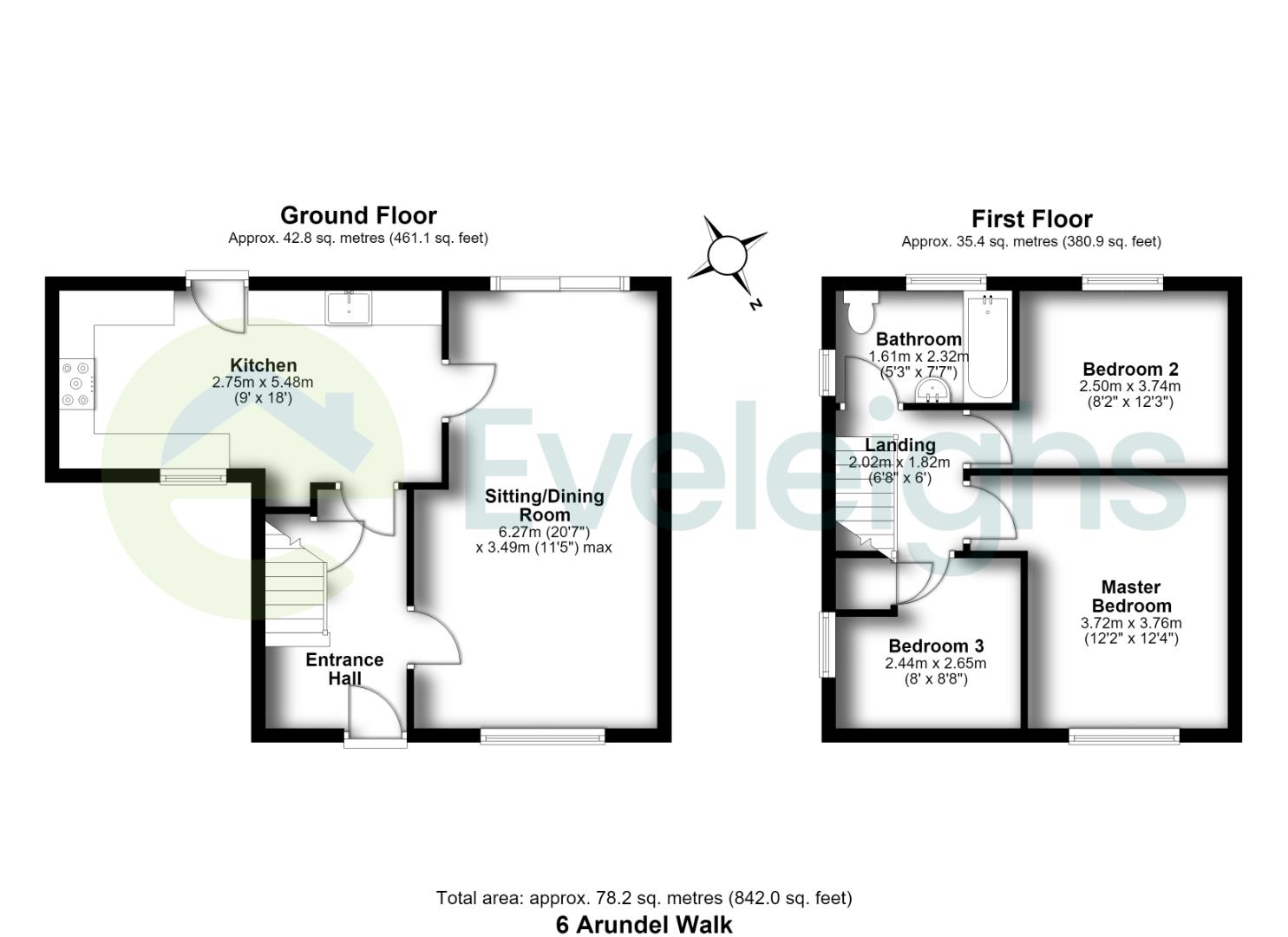 6, Arundel Walk, Bristol floorplan