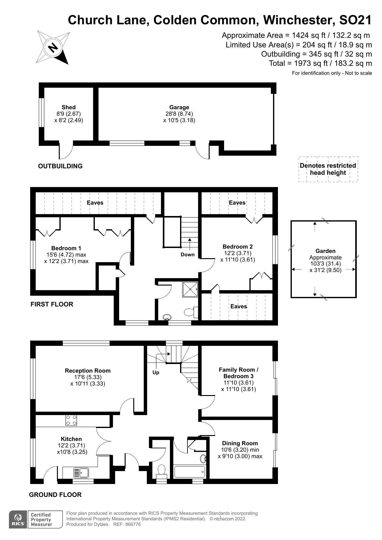 Church Lane, Colden Common, Winchester SO21, 3 bedroom detached
