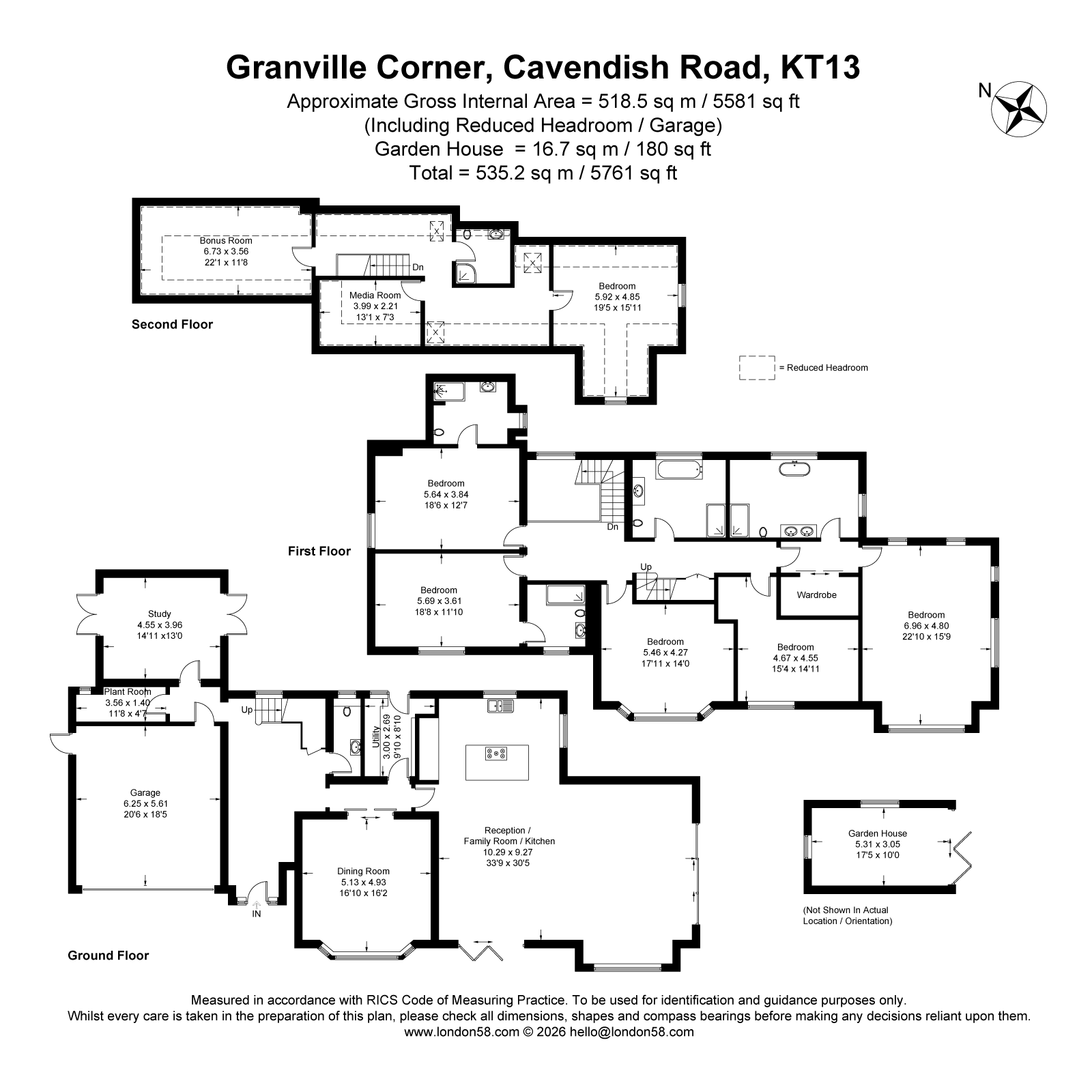 Granville Corner,, Cavendish Road, Weybridge floorplan