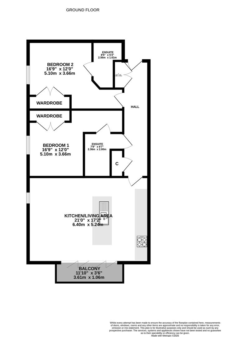 Flat 7, The Larkin, 47, Pearson Park, Kingston Upon Hull floorplan