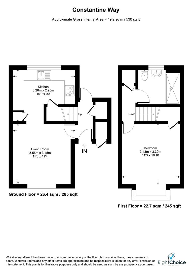 85, Constantine Way, Basingstoke floorplan