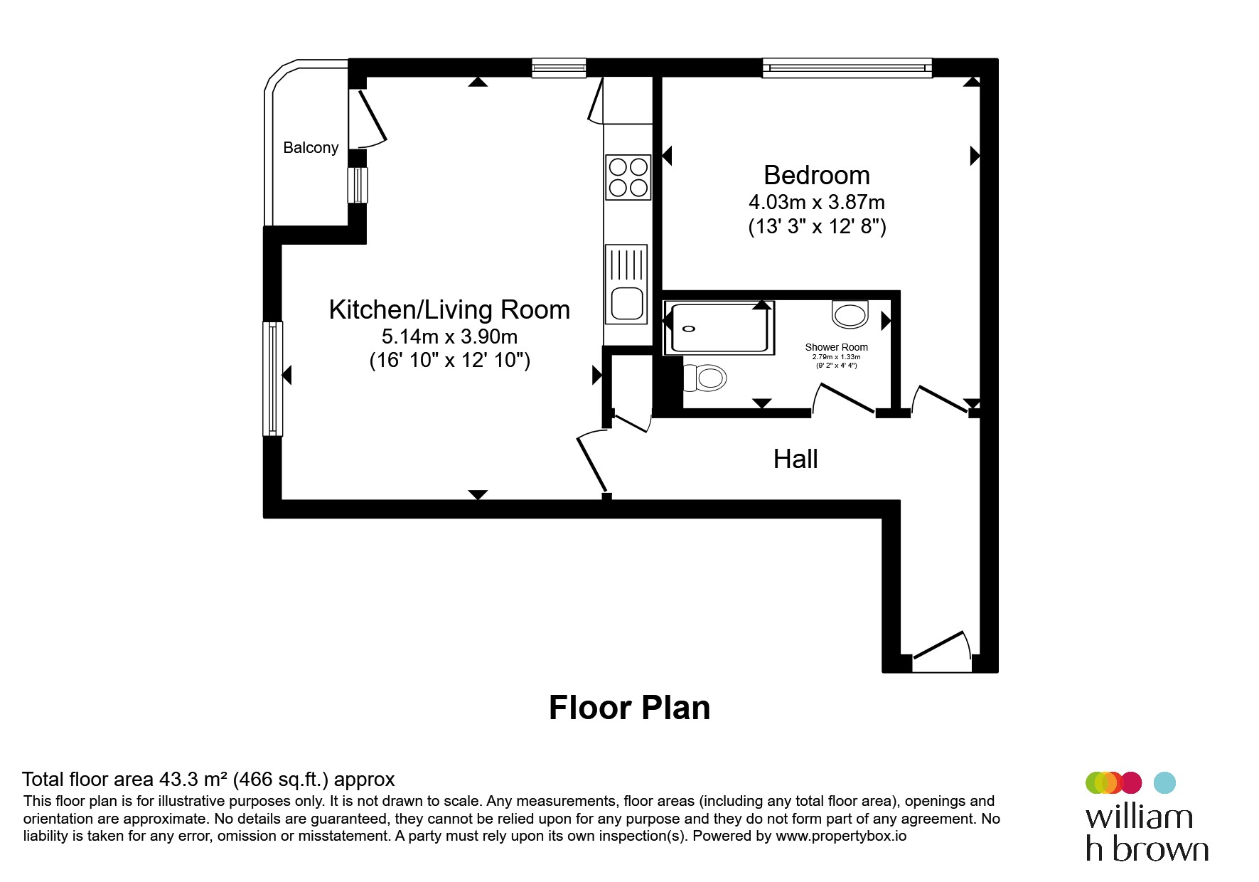 Apartment 2, North Point, 110, North Street, Leeds floorplan