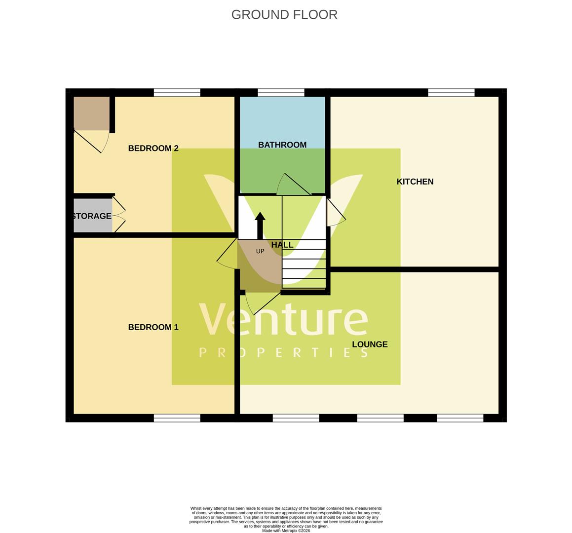 1A, Wesley Street, Crook floorplan