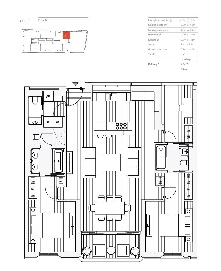 A307, Marylebone Square, Moxon Street,, London floorplan