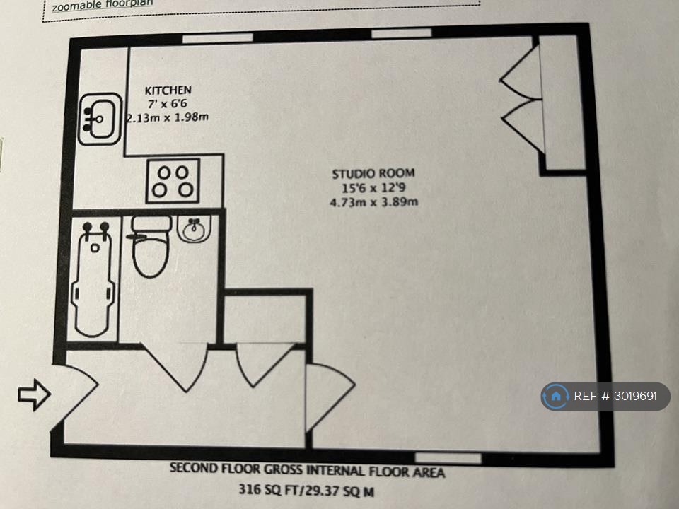 Flat, Bowles Hall Ealing Road, Brentford floorplan
