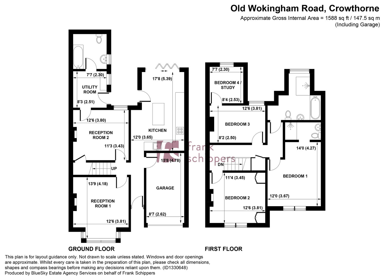41, Old Wokingham Road, Crowthorne floorplan