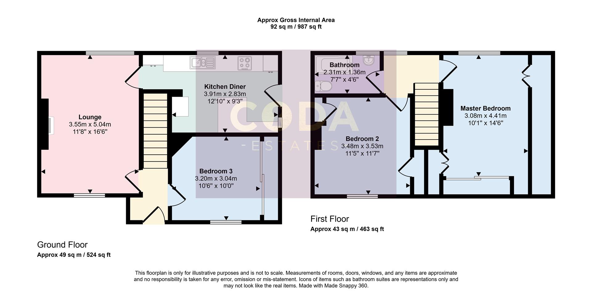 14, Kirksyde Avenue, Glasgow floorplan
