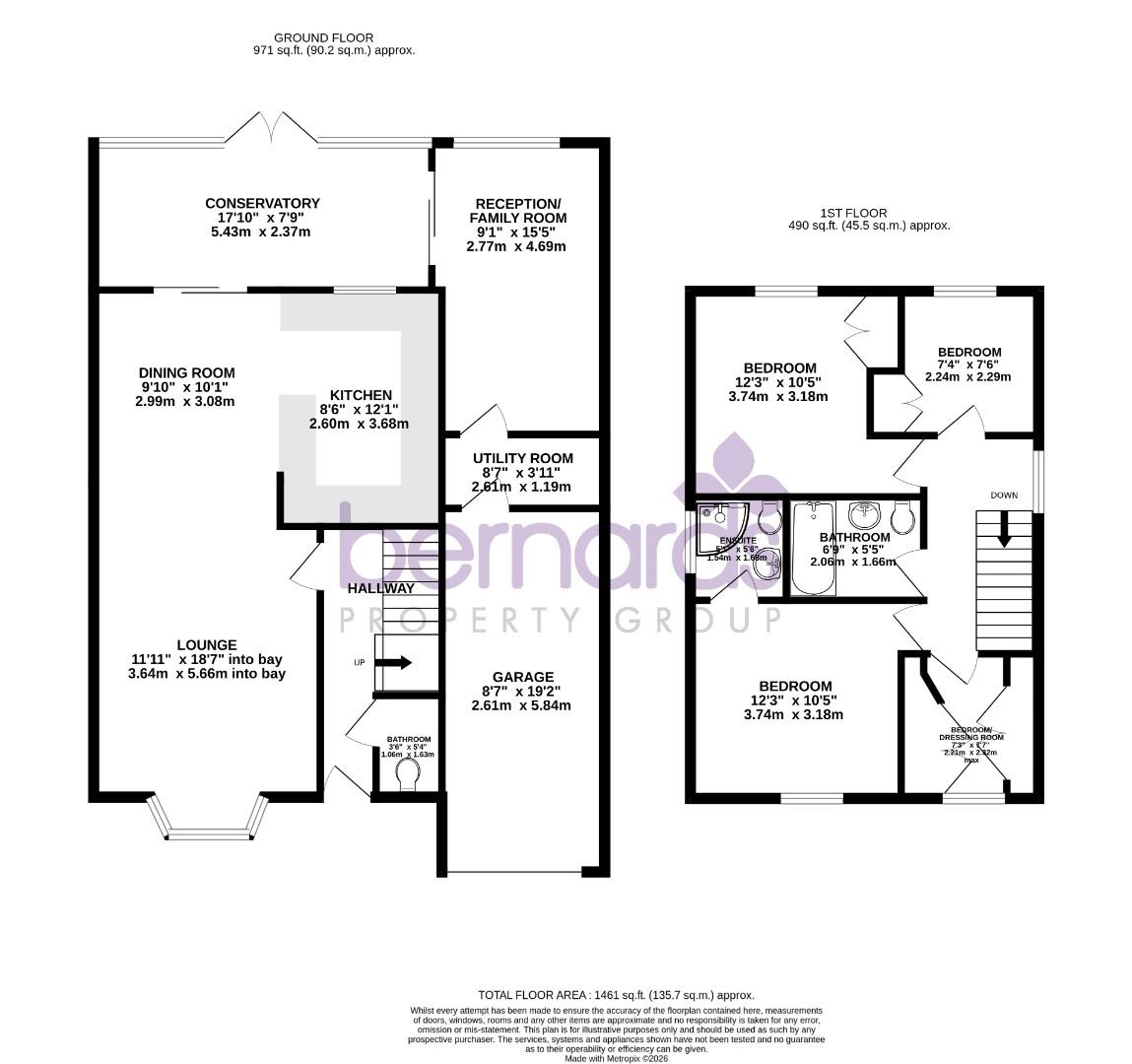 11, Salet Way, Waterlooville floorplan