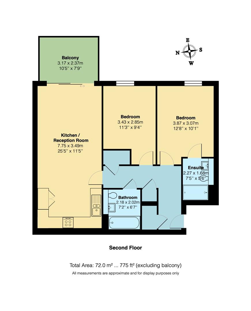 Flat 9, 17, Champness Close, Walthamstow floorplan