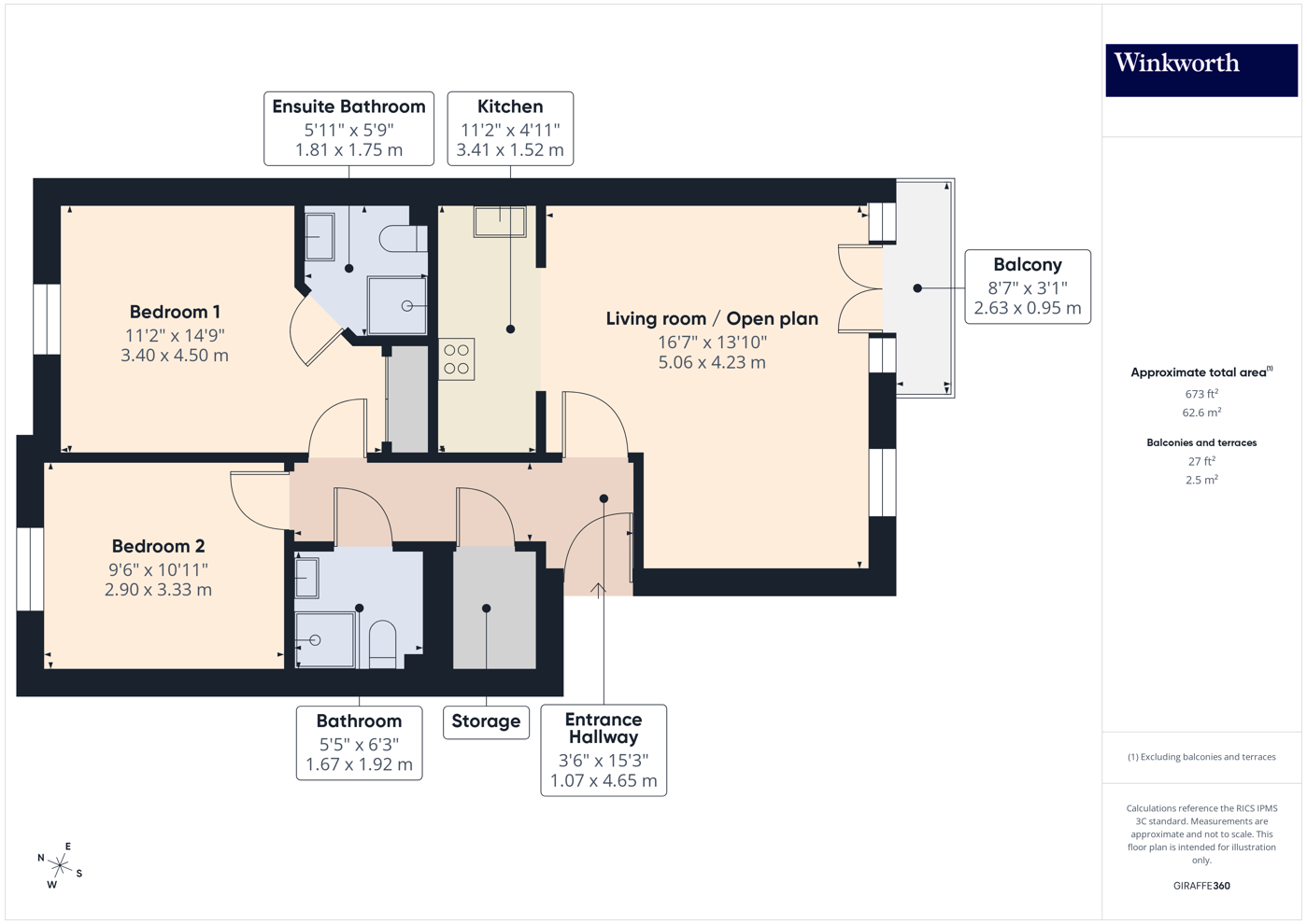 117, Rose Bates Drive, London floorplan
