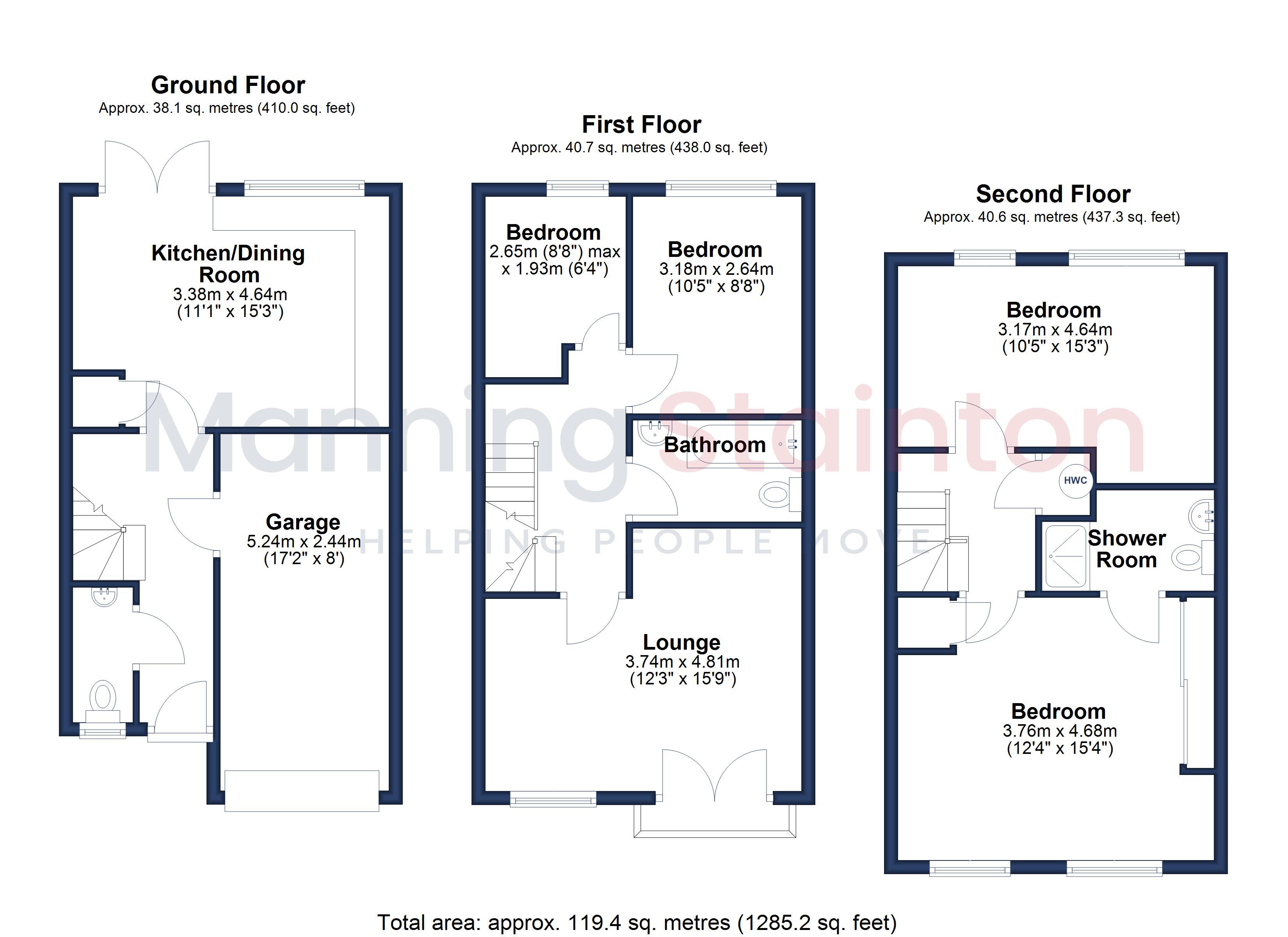 8, Dalby Way, Leeds floorplan