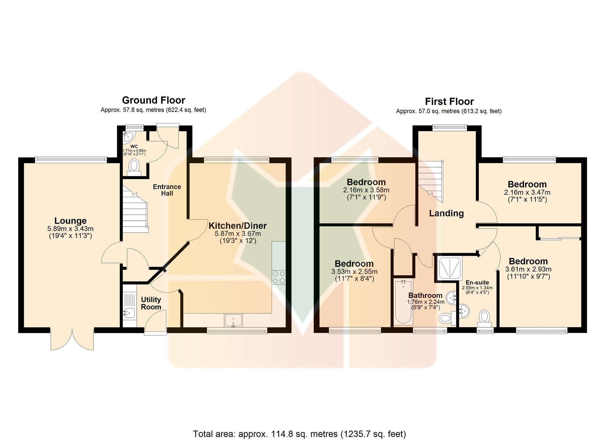 6 Damson Close, Gainsborough floorplan