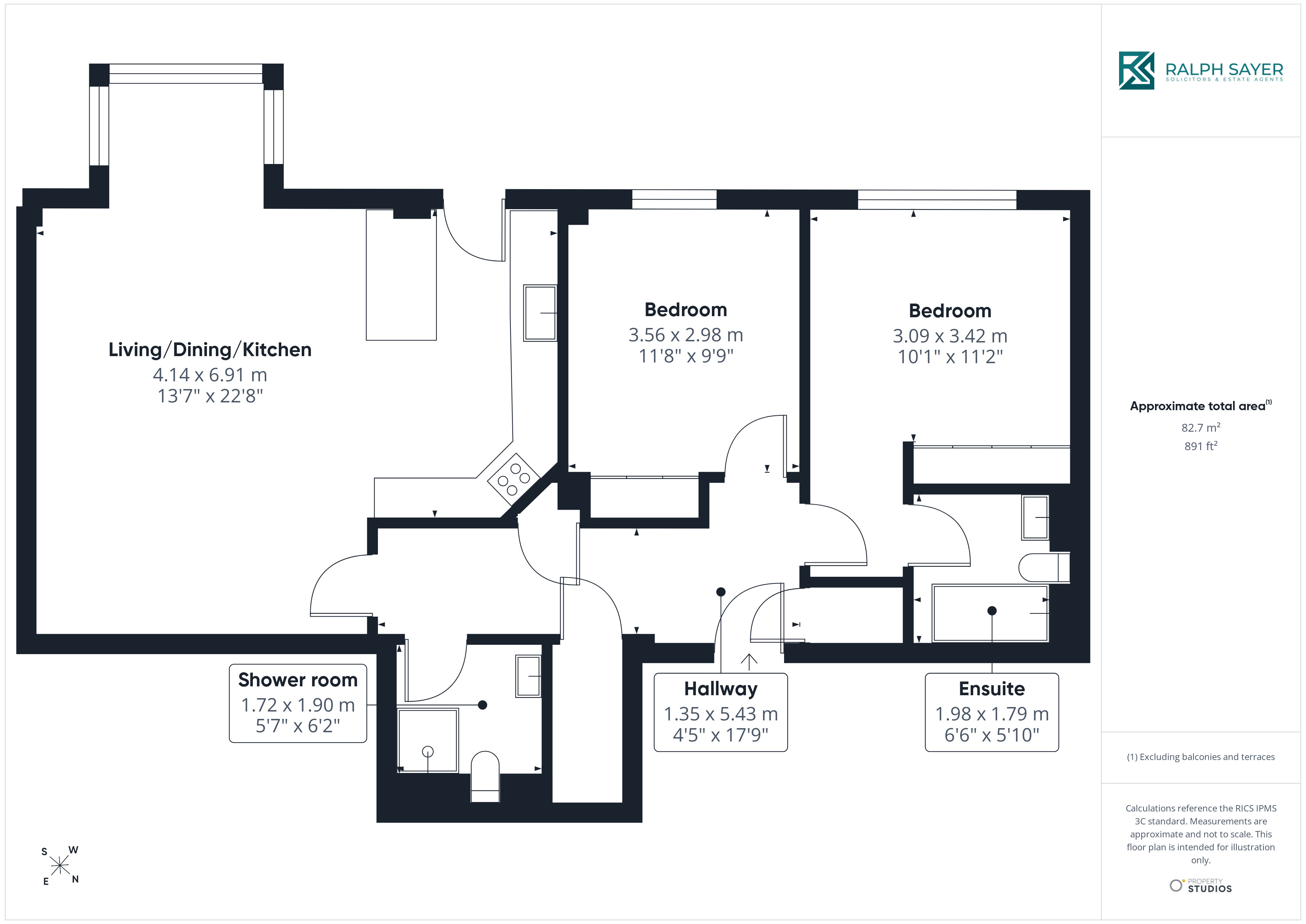 Portland Gardens, The Shore, Edinburgh floorplan