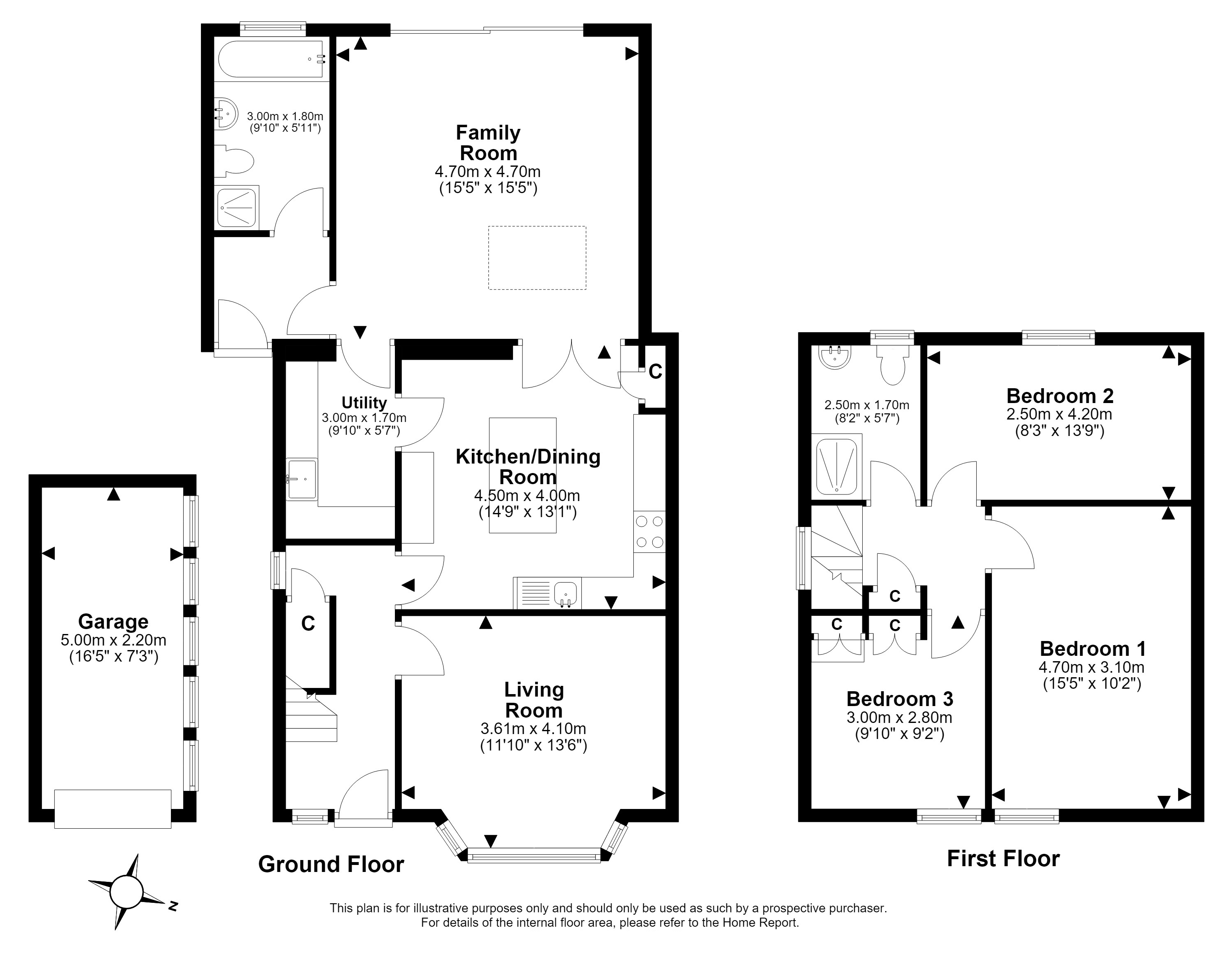 1, Clark Avenue, Edinburgh floorplan