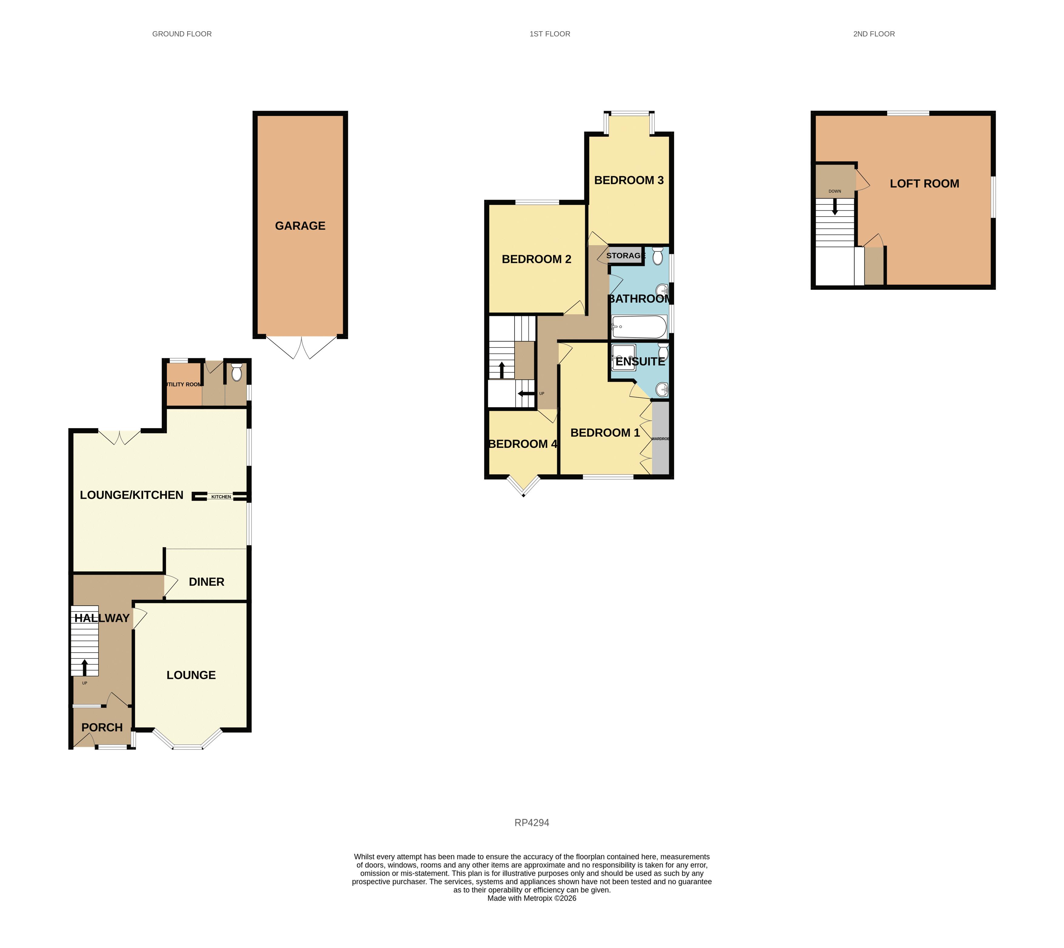 29, Kensington Avenue, Colwyn Bay floorplan
