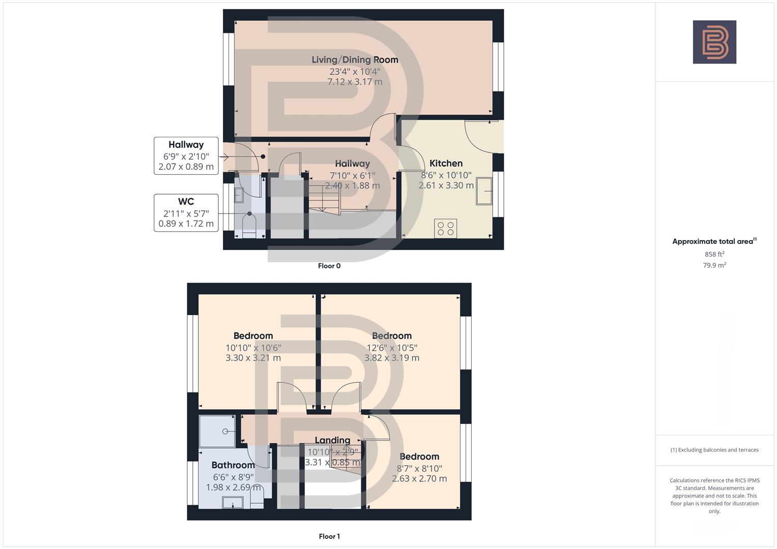 23, Priory Road, Coventry floorplan