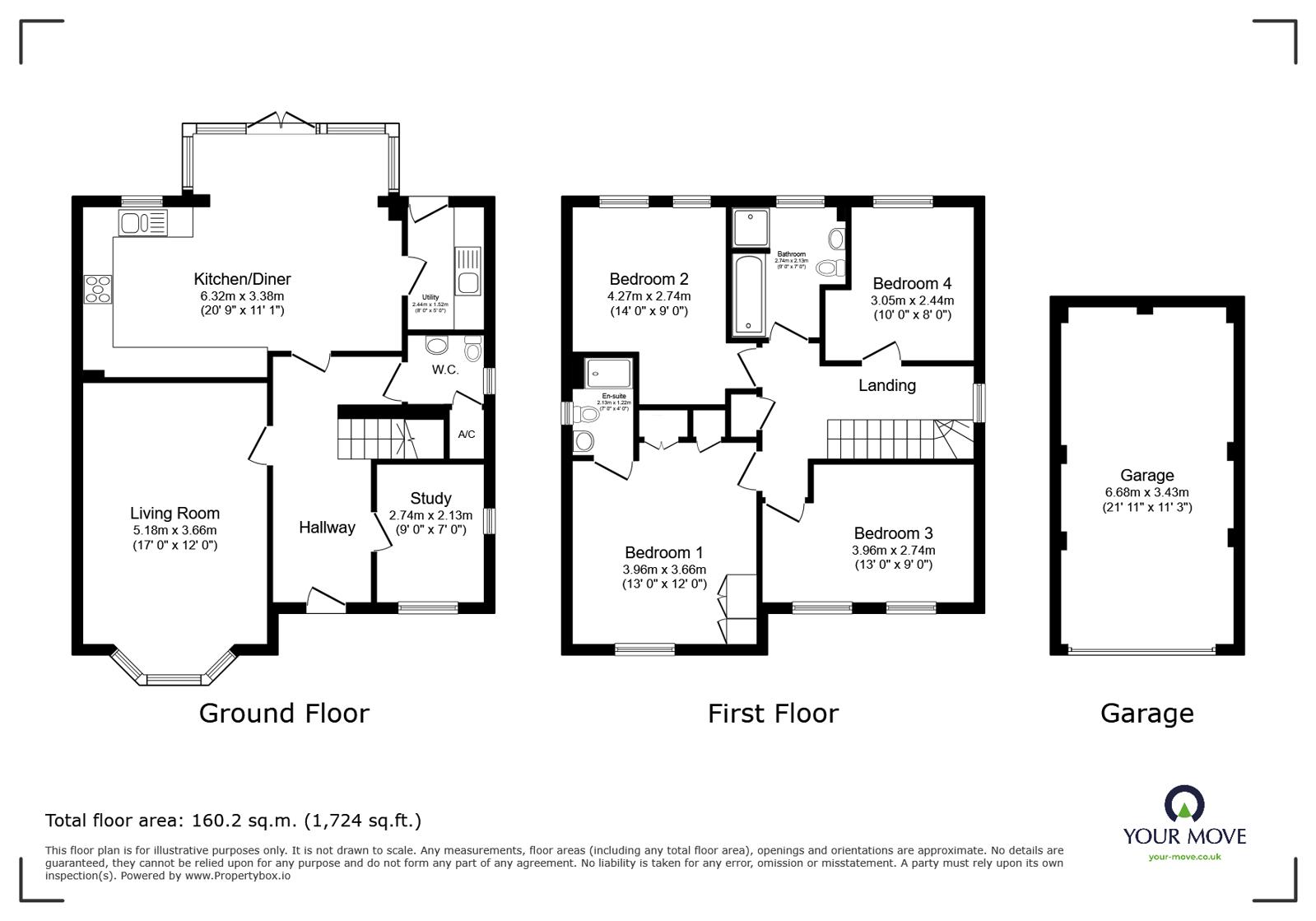 12, Gee Avenue, Coalville floorplan
