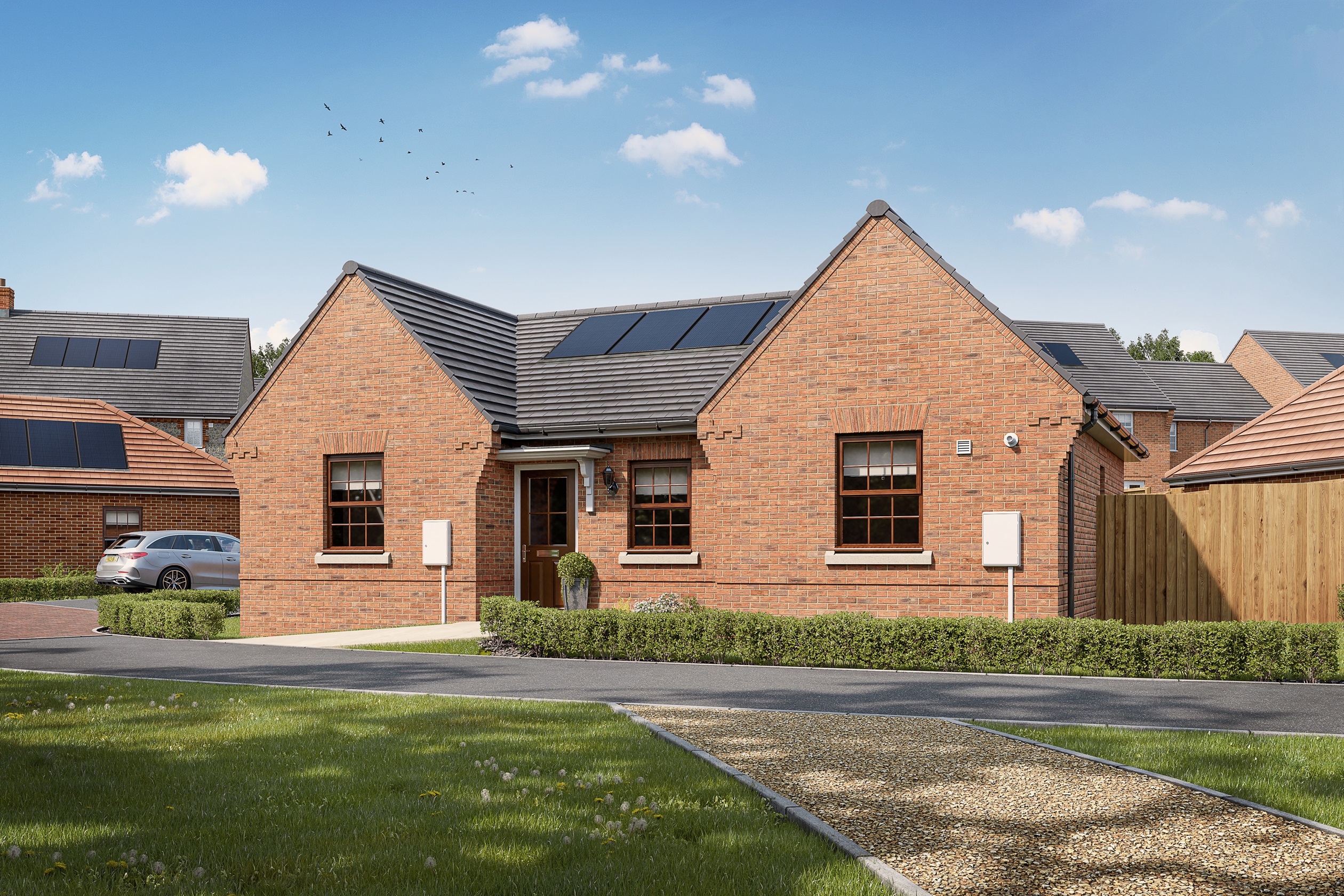 External CGI Of Detached Bungalow Belbroughton