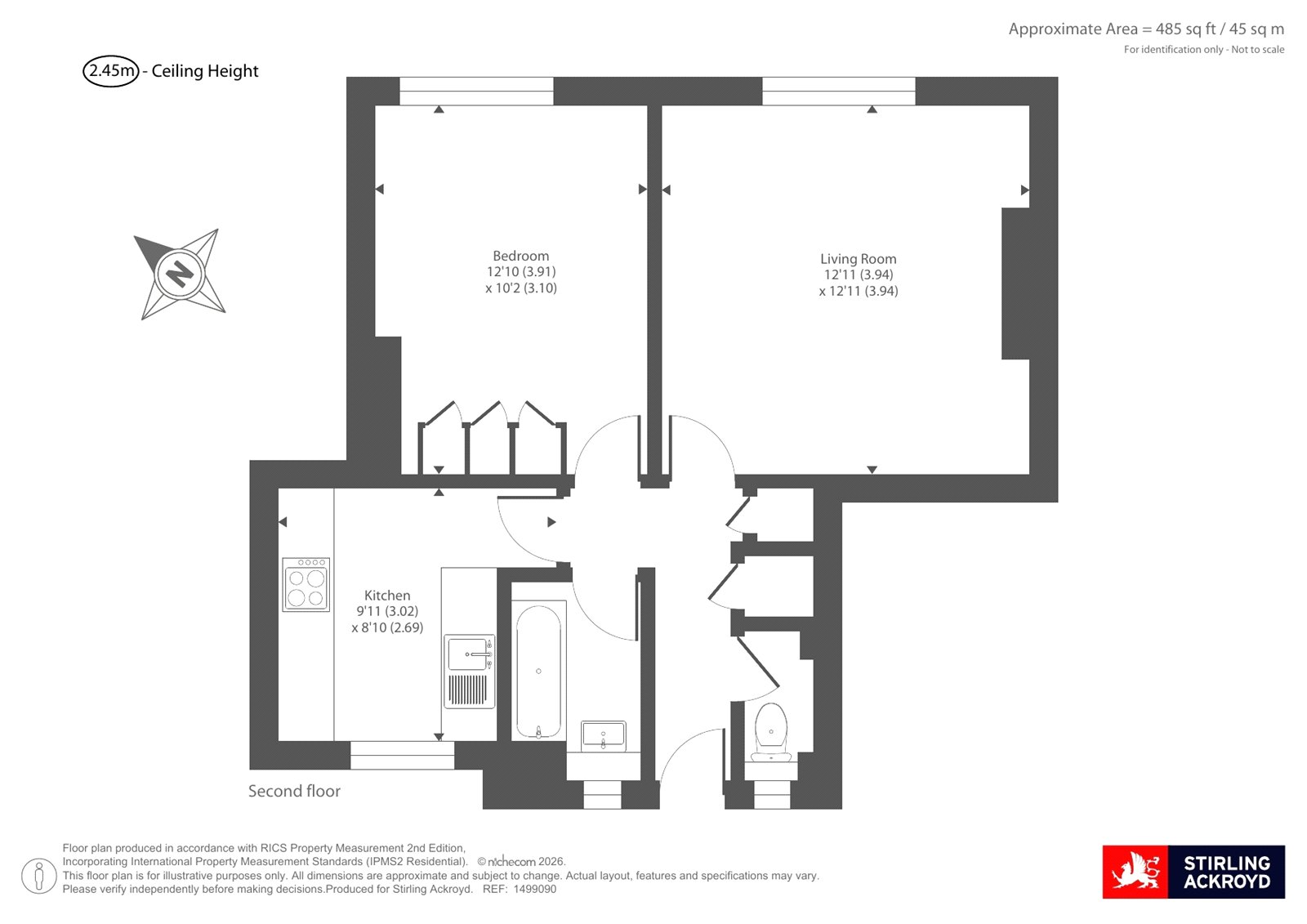 Flat 40, Martin House,, Falmouth Road, London floorplan