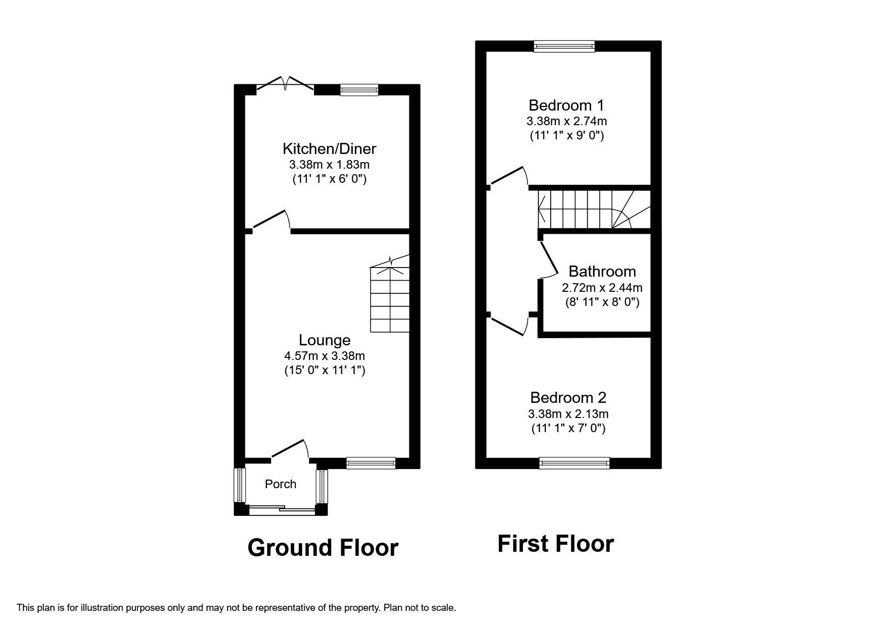 30, Oakfield Lane, Consett floorplan