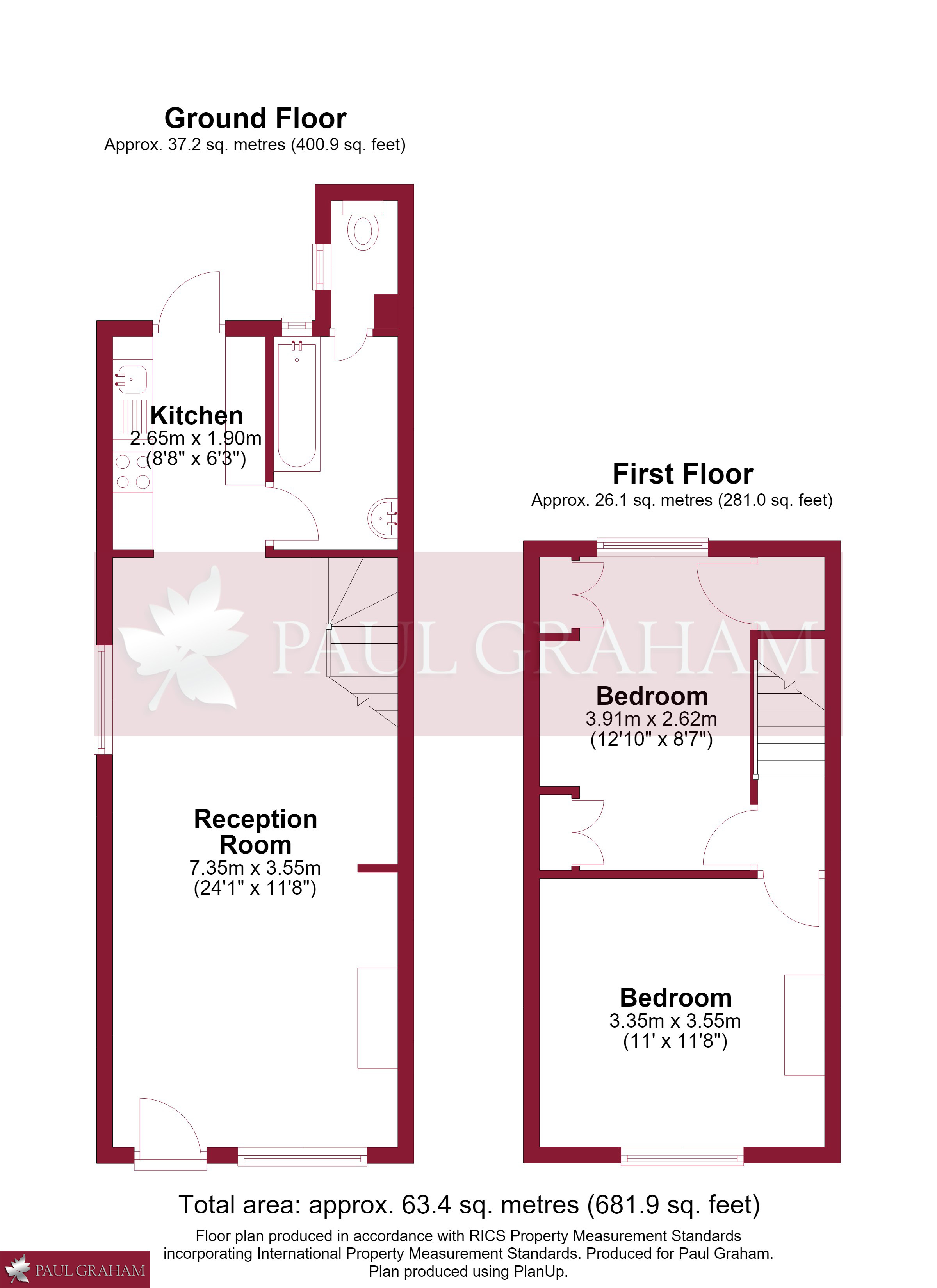 27, Upper Road, Wallington floorplan