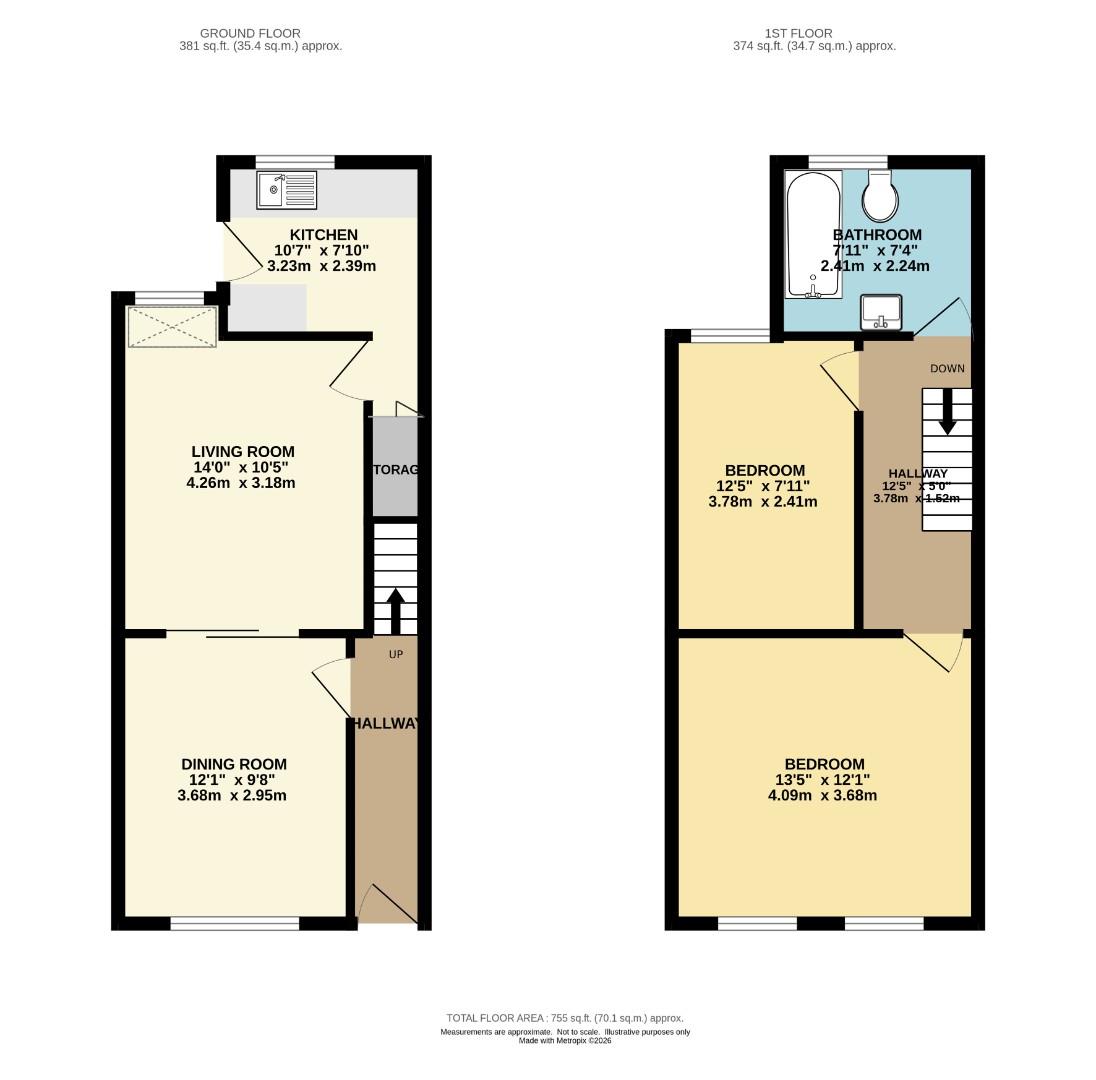 45, St. Georges Road, Ladybarn floorplan