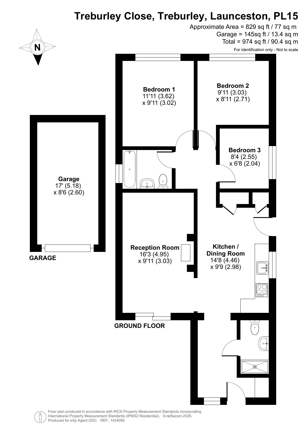 20, Treburley Close, Launceston floorplan