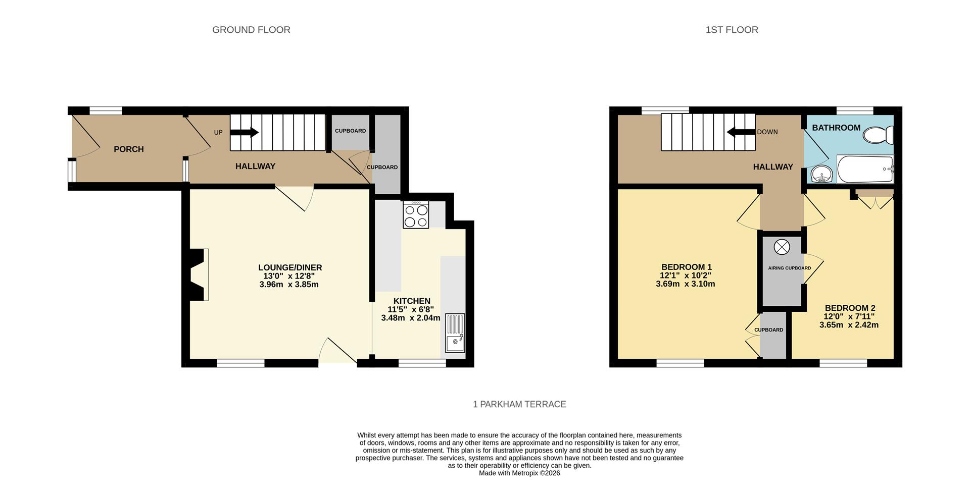 1 Parkham Terrace, Wren Hill, Brixham floorplan