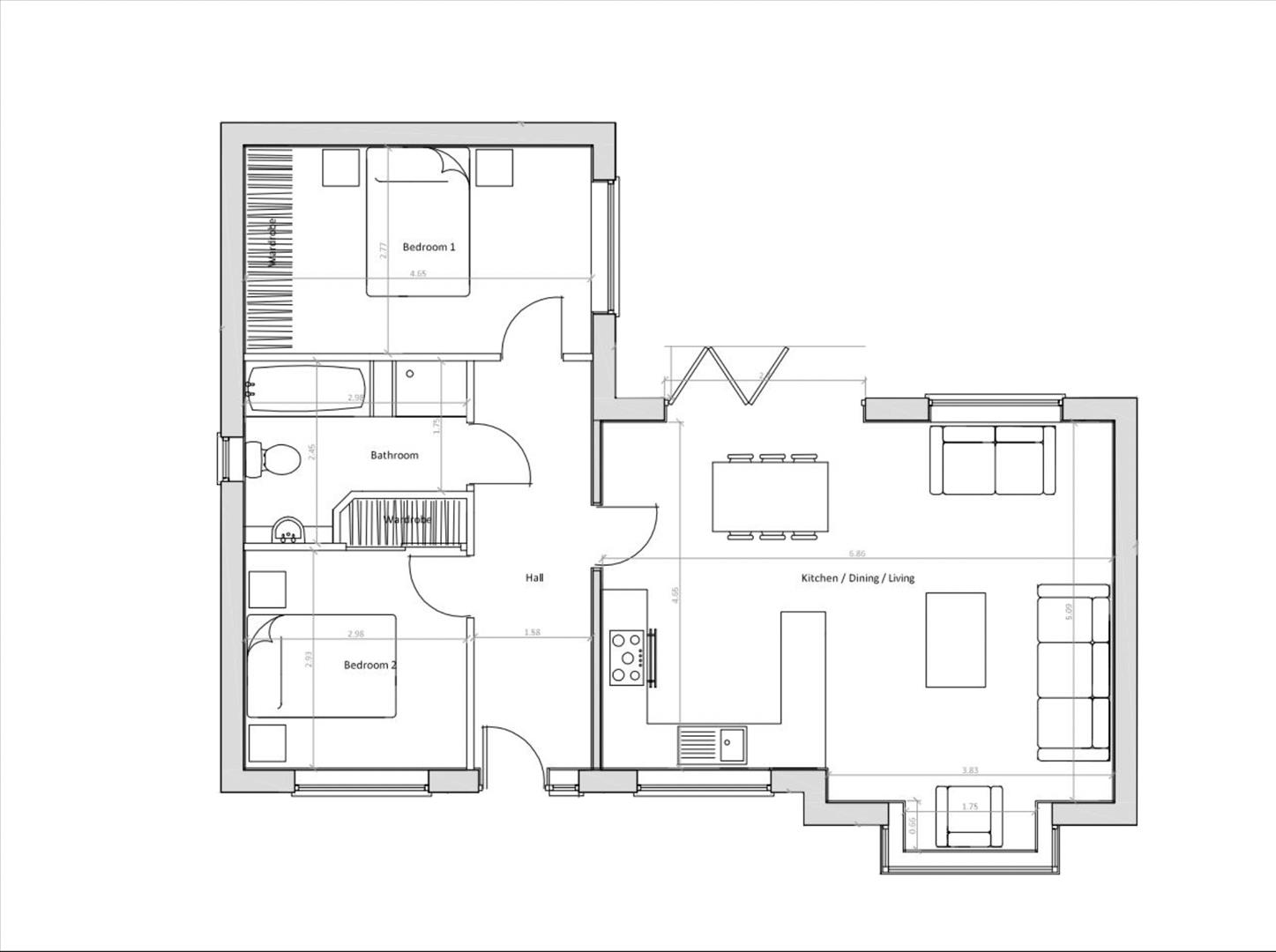 Bedford Avenue, Mansfield NG18, 2 bedroom detached bungalow for sale