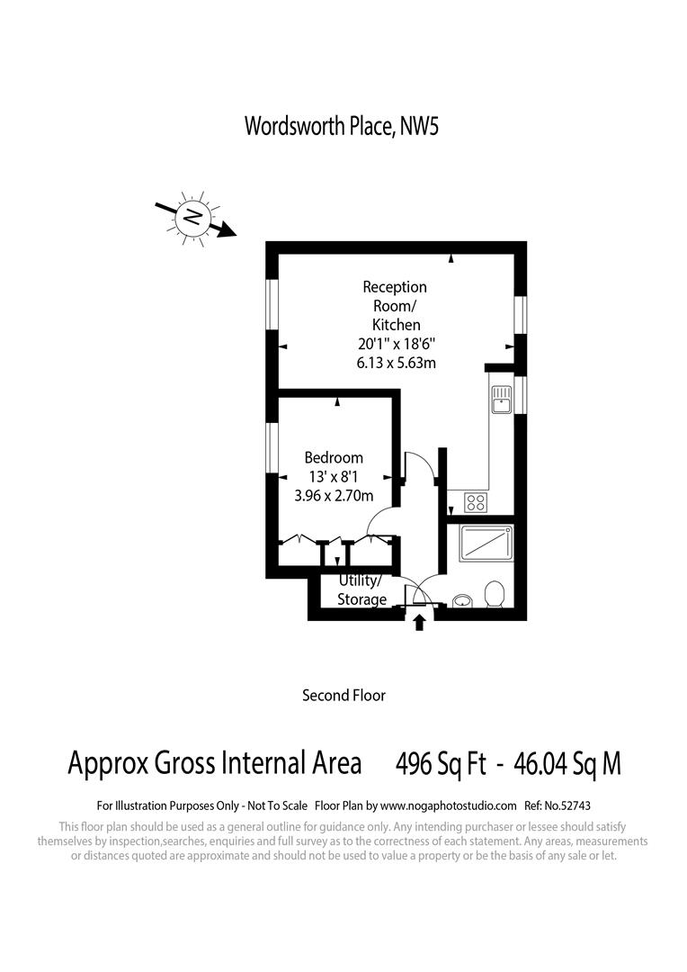 11, Wordsworth Place, London floorplan