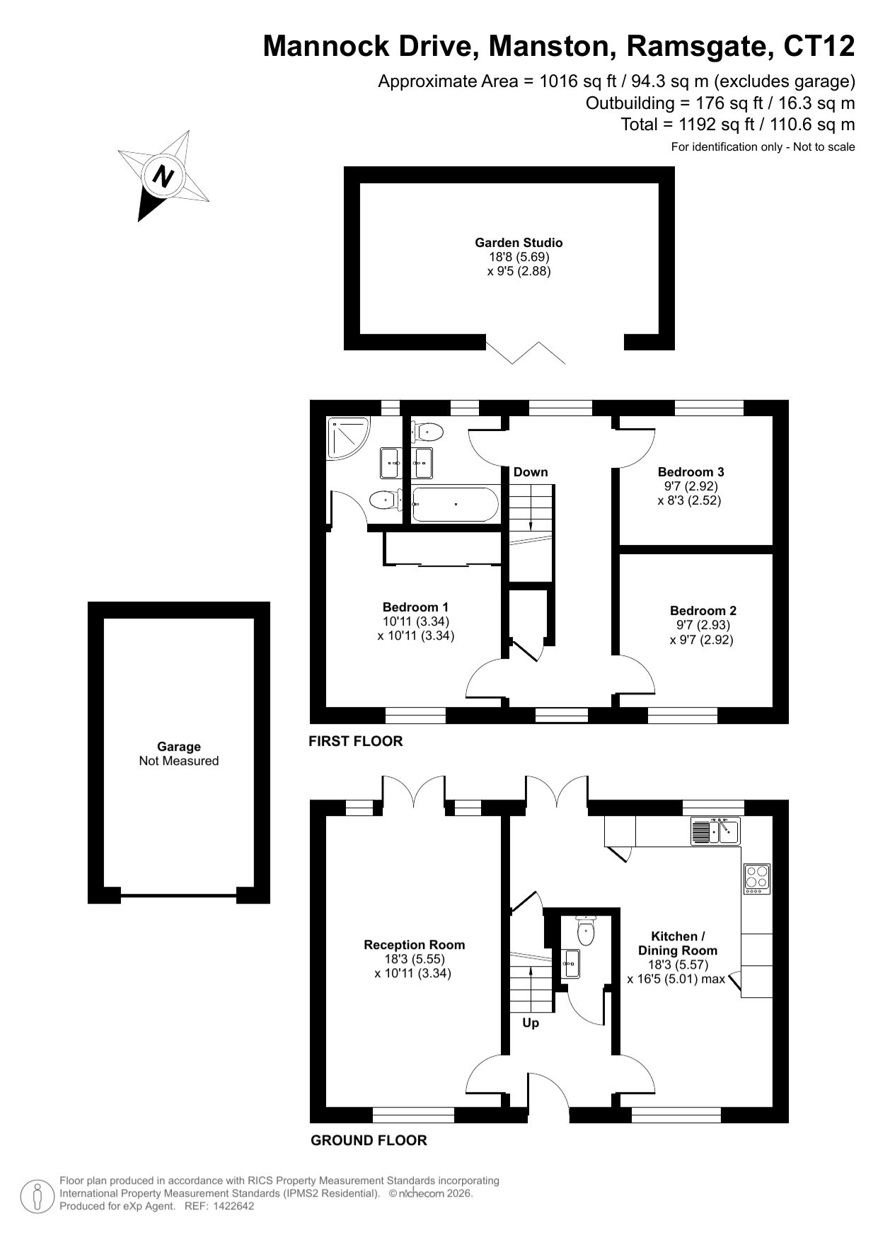 18, Mannock Drive, Ramsgate floorplan