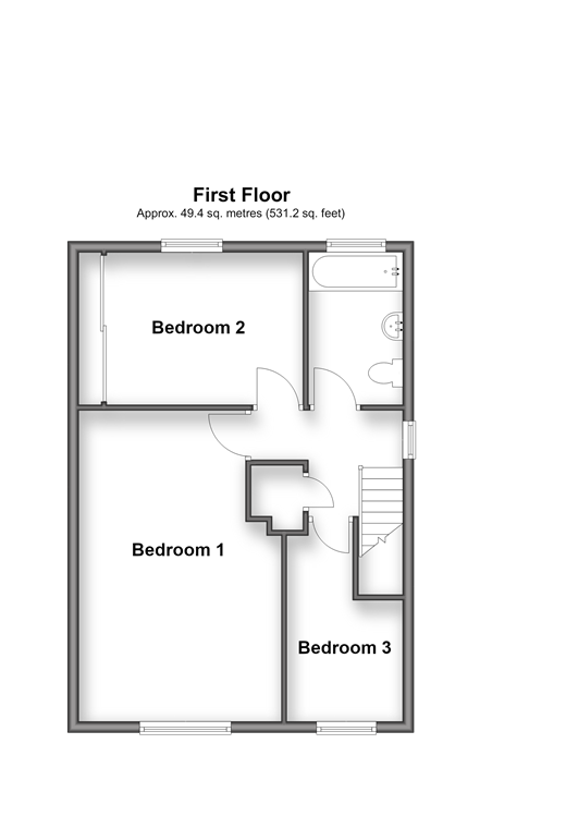 Starks Close Shorwell, Newport floorplan