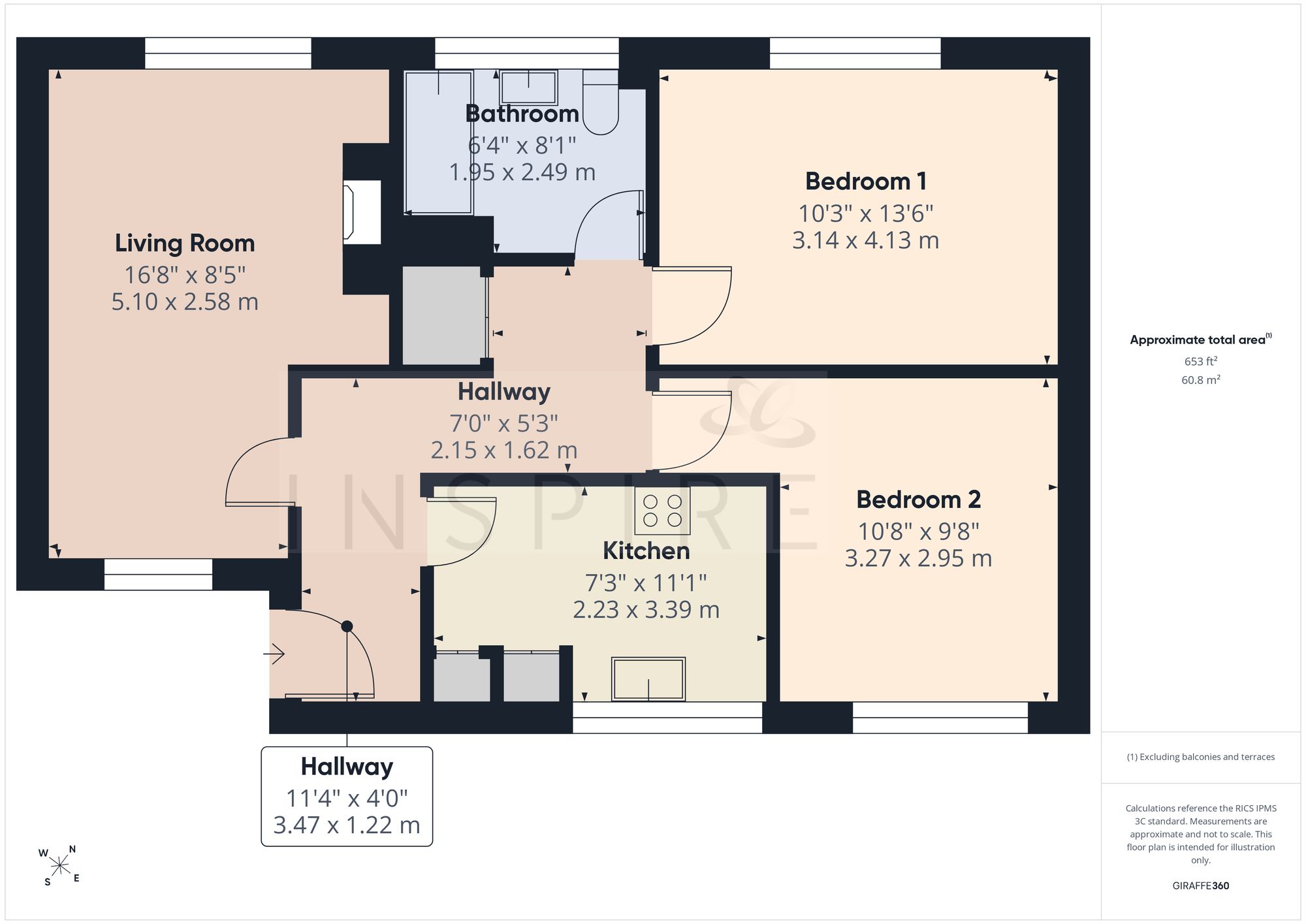 12 Hogarth Road, Crawley floorplan