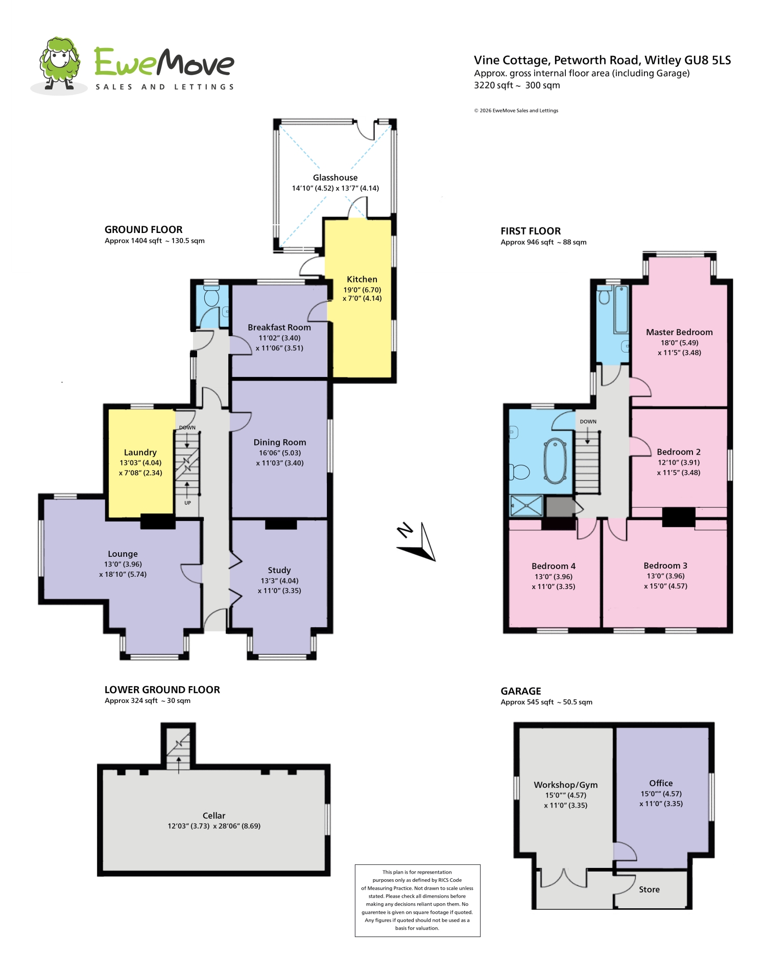Vine Cottage, Petworth Road, Godalming floorplan