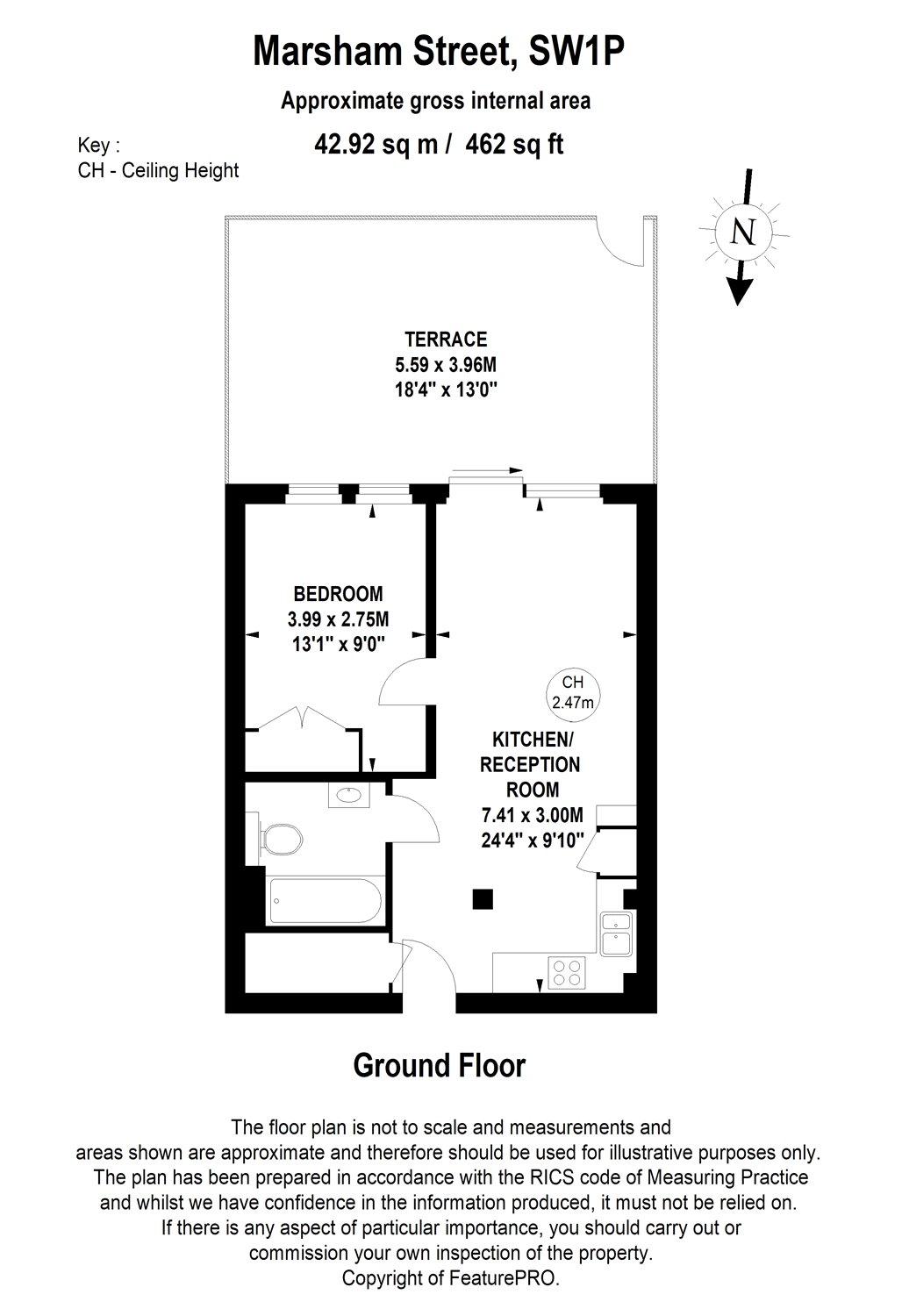 1 Bedrooms Flat for sale in Marsham Street, London SW1P