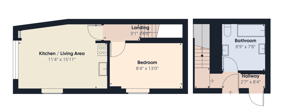 Old Printers Apartment,, Church Walk, Devon floorplan