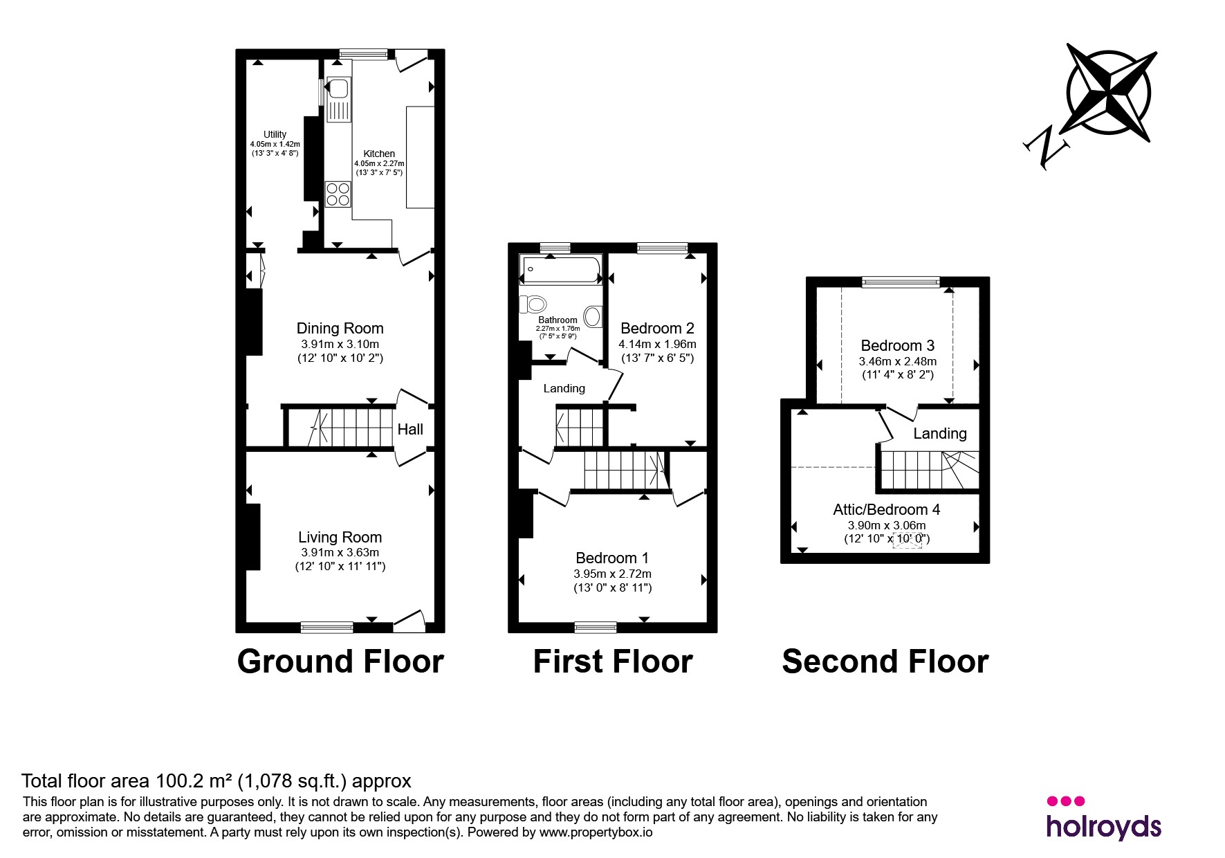 Chestnut Orchid, 11a, Rosslyn Grove, Keighley floorplan