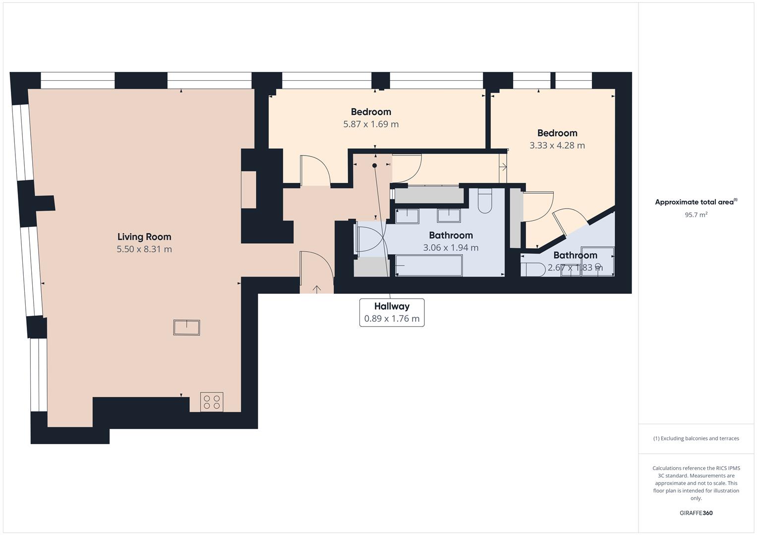 Apartment 201, 33, George Street, Liverpool floorplan